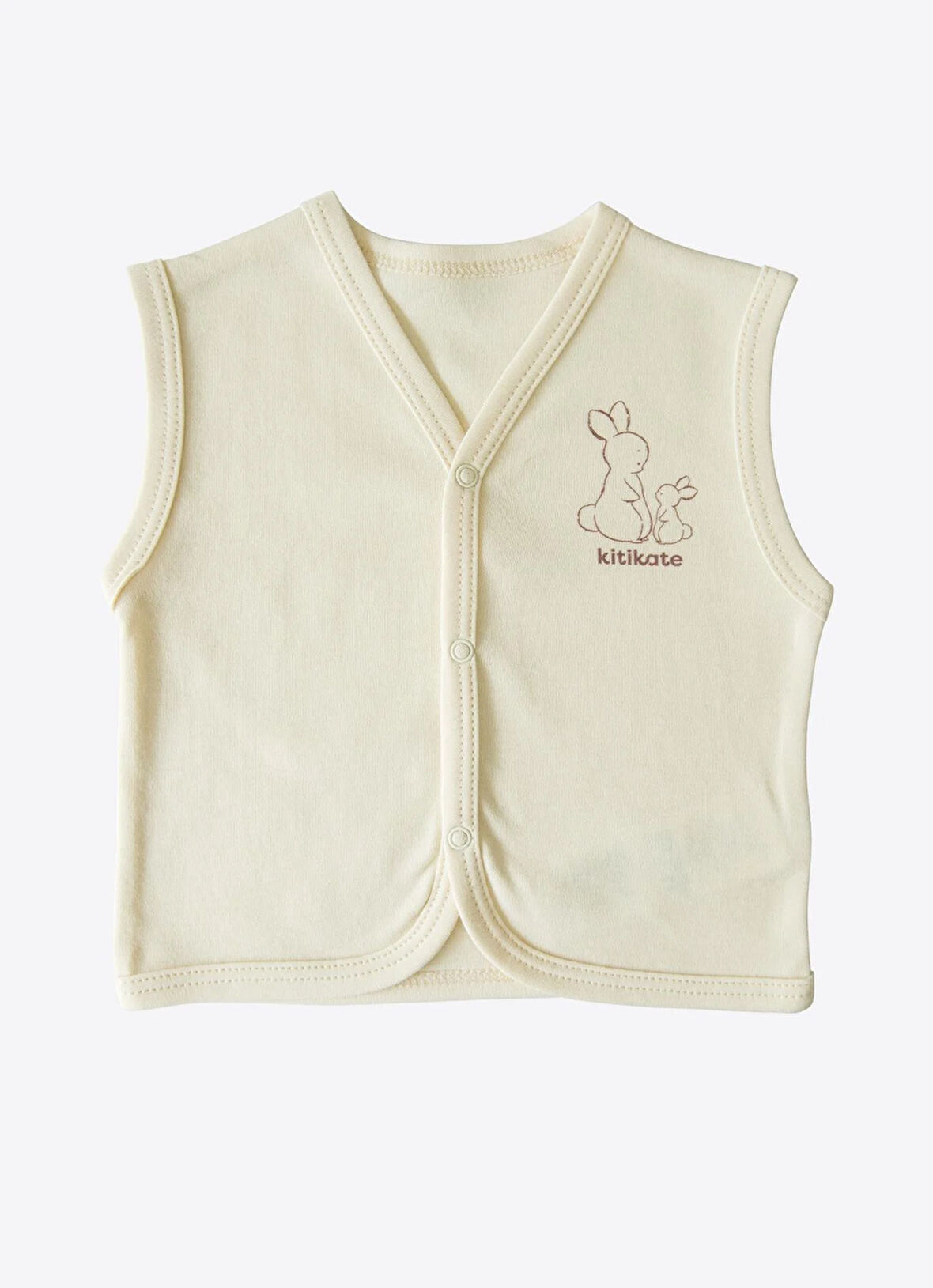 Organik New Basic Yelek Natural