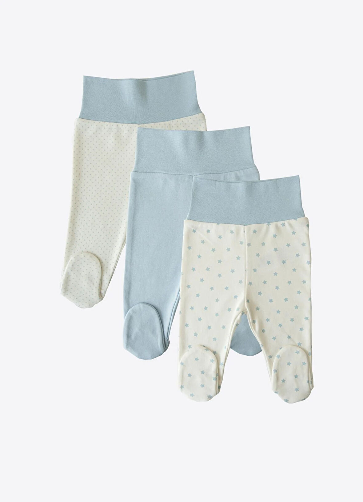 Organik New Dreams 3'lü Patikli Pantolon Mavi