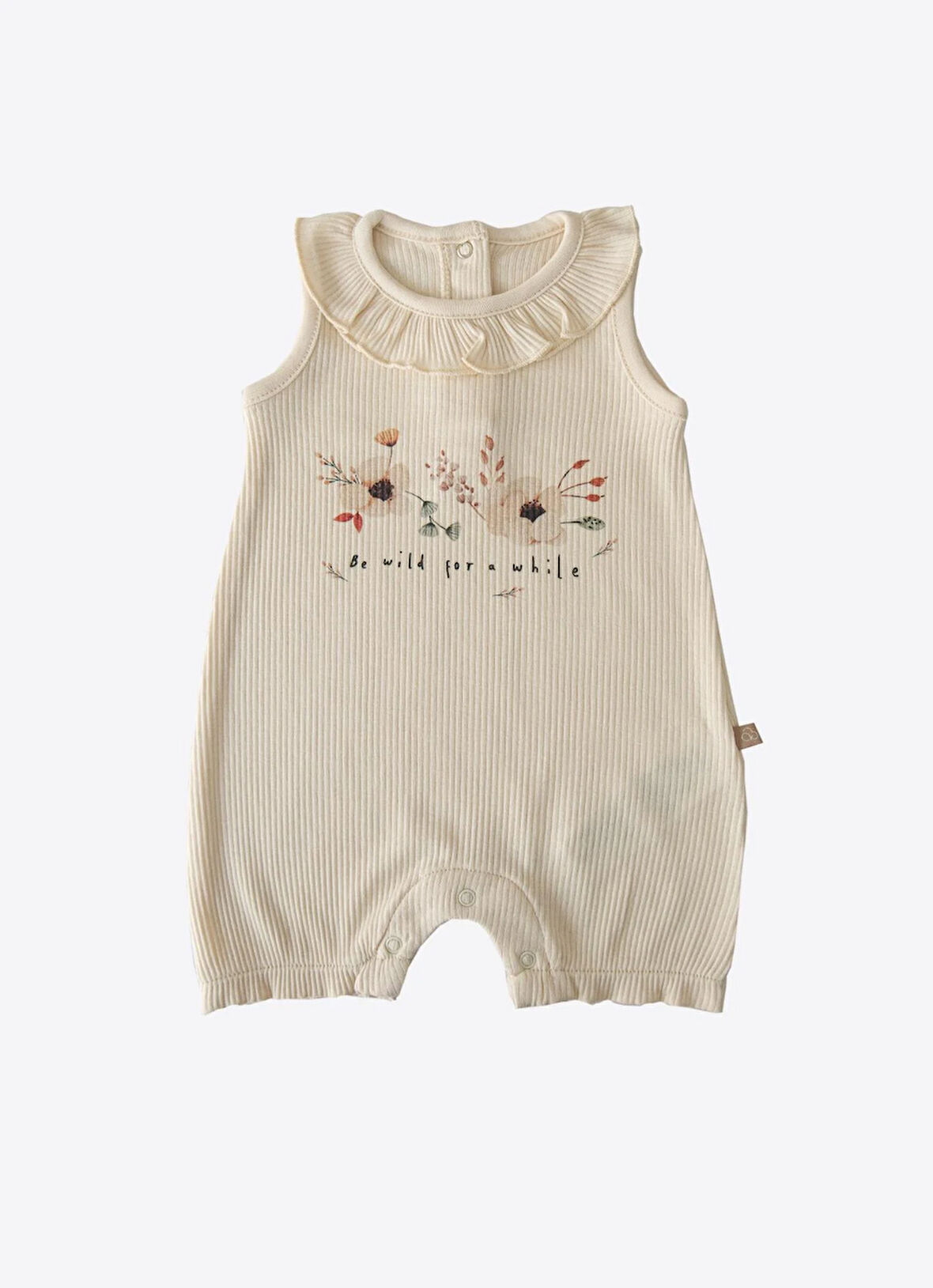 Organik For a While Şort Tulum Natural