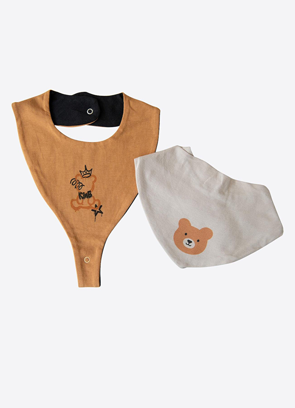 Organik Pui 2'li Önlük Bej