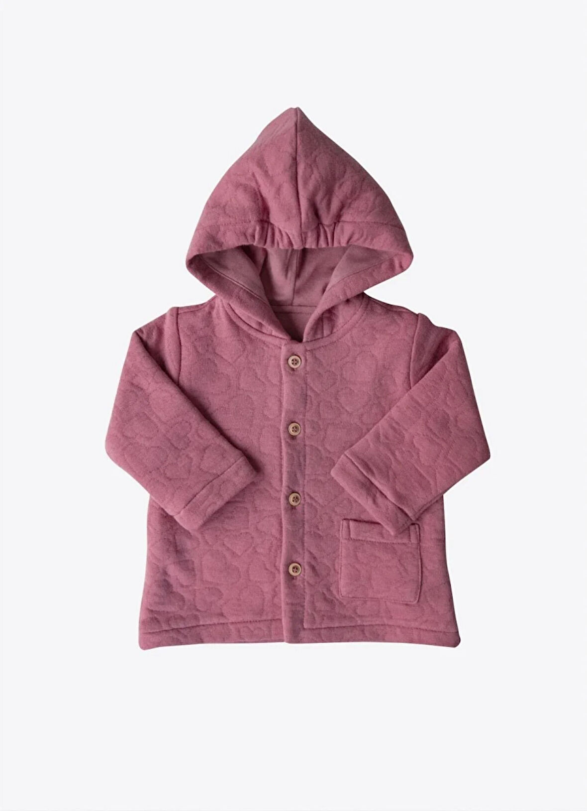 Organik Livon Hırka Pembe