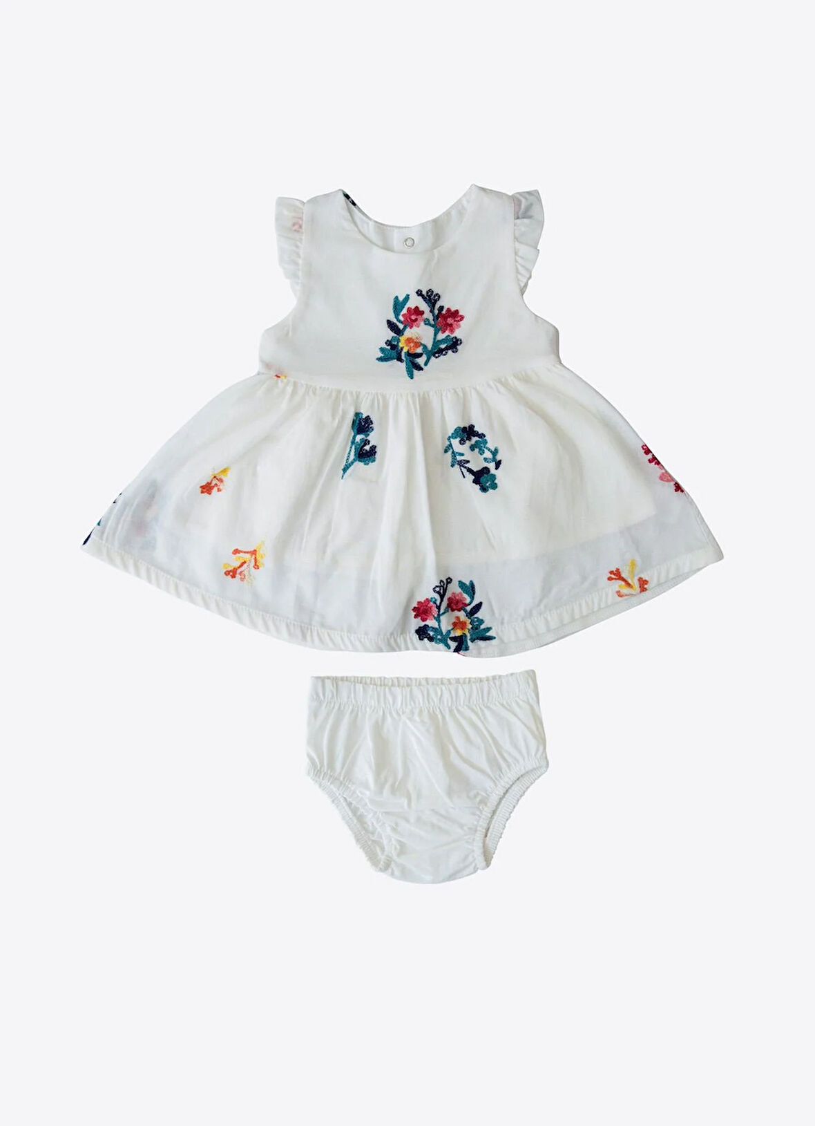 Organik Emily 2'li Takım Beyaz