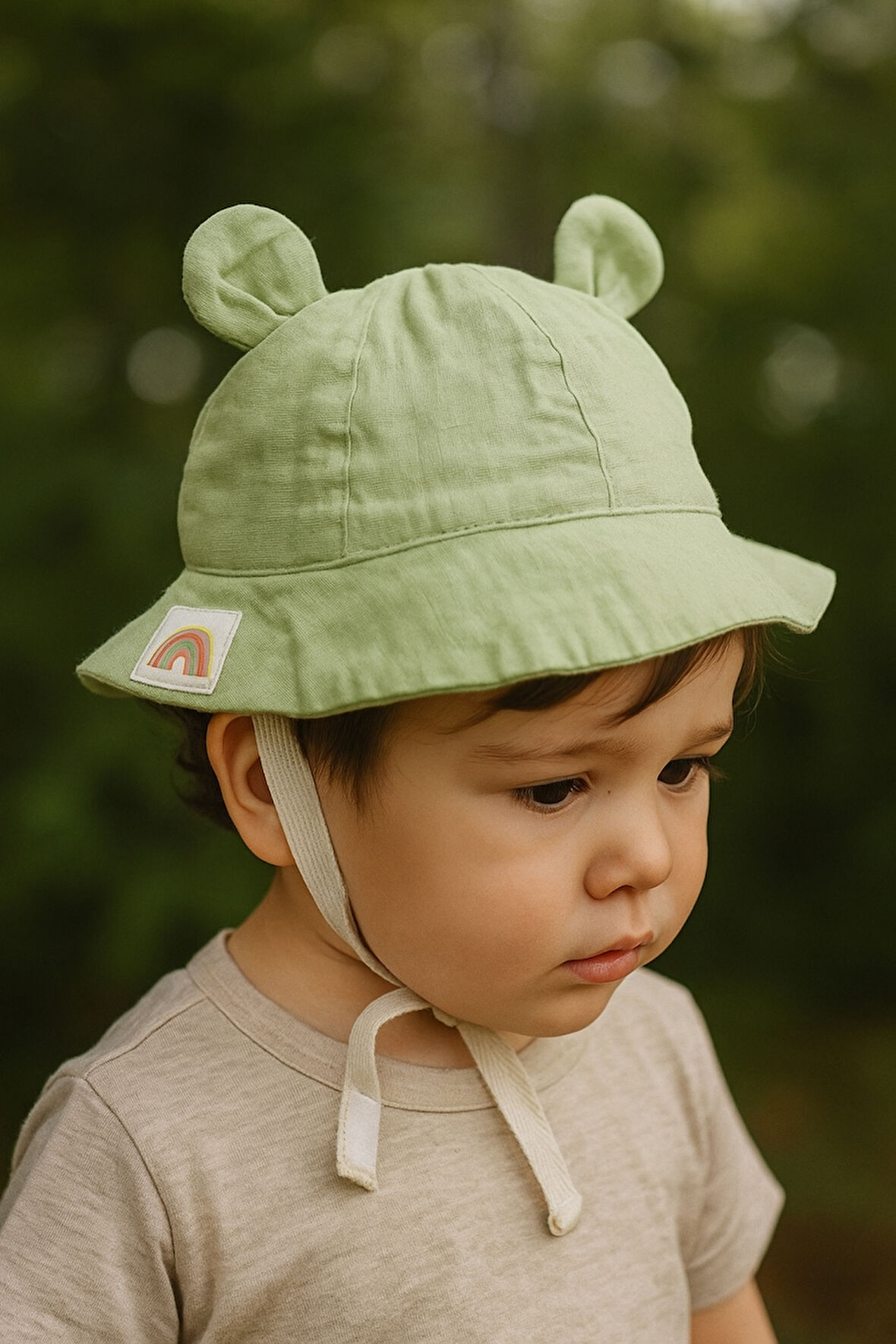 Organik Lamur Şapka Yeşil