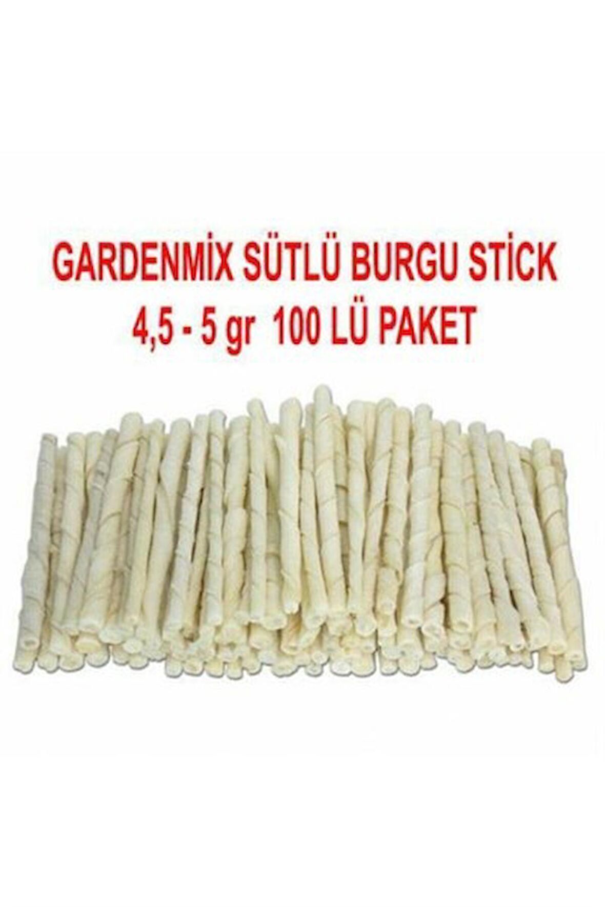 GARDENMİX SÜTLÜ BURGU STİCK 4.5-5 g. 100 LÜ PAKET