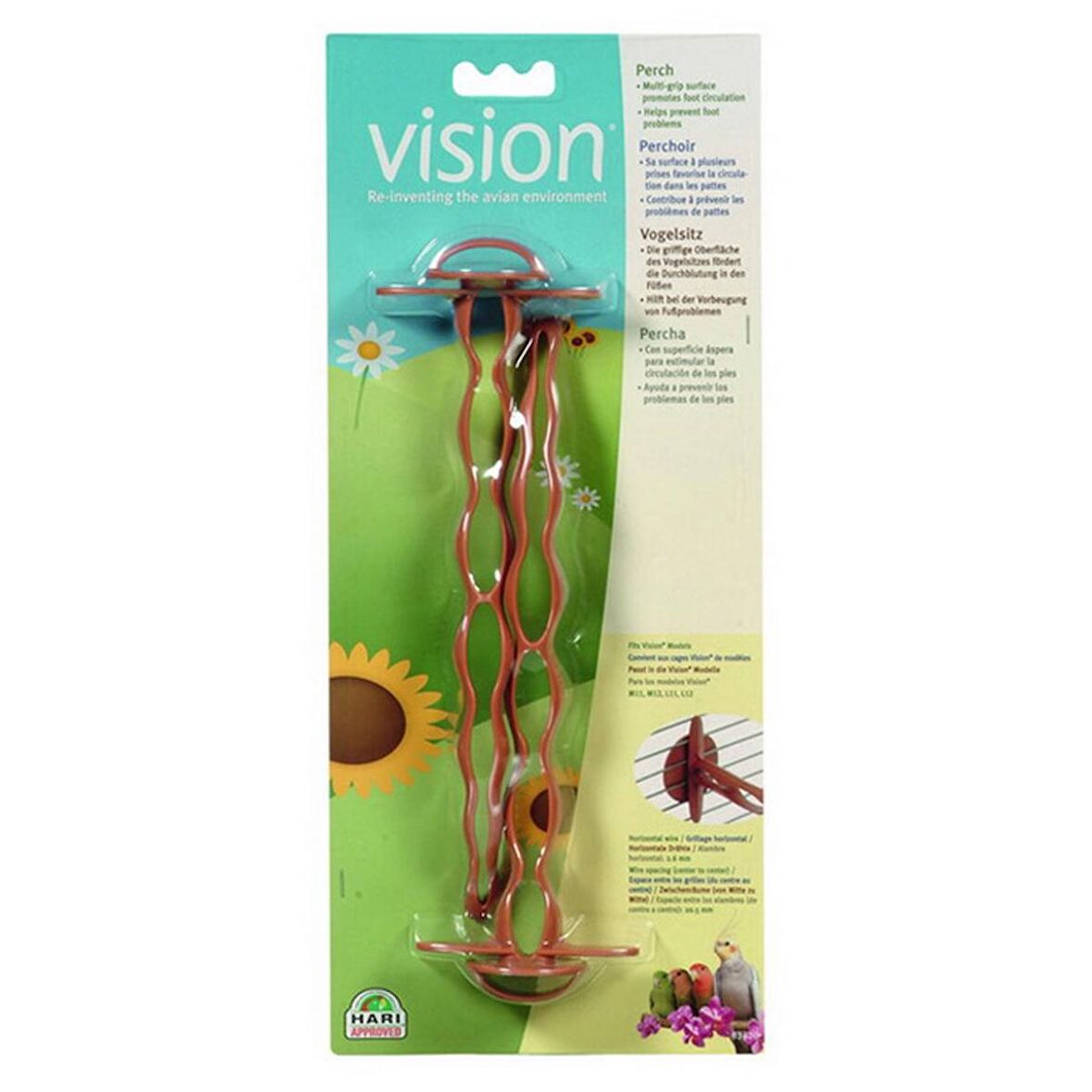 Vision Plastik Tünek Kahve M11-12,L11-12