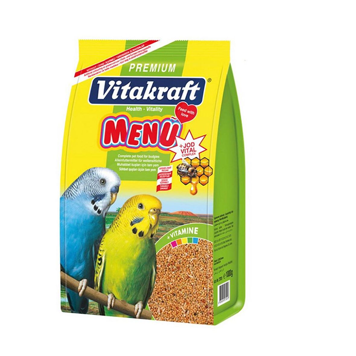 VITAKRAFT 1000GR MUHABBET MENU PREMIUM+JOD VITAL