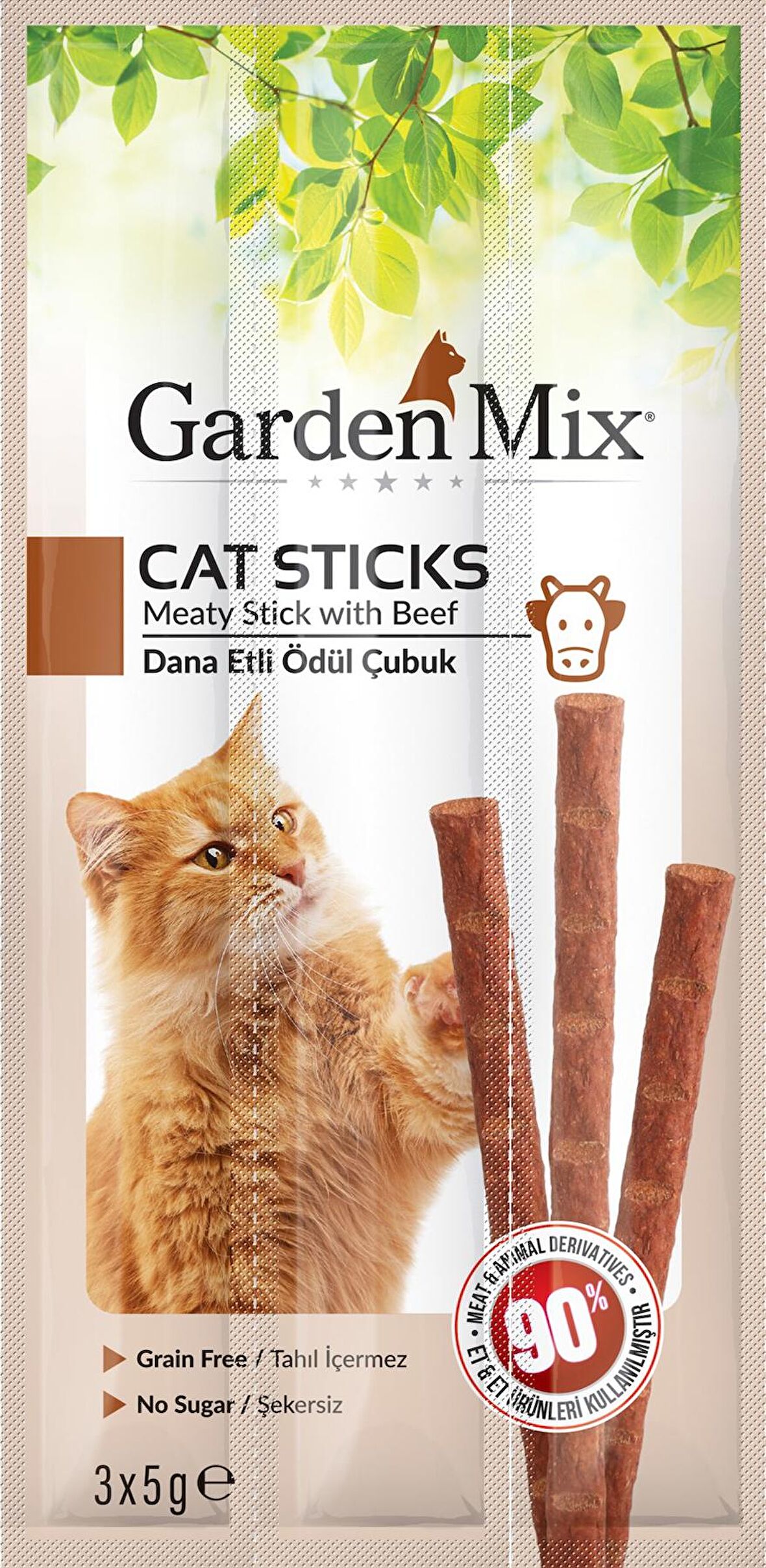 Gardenmix Dana Etli Kedi Stick Ödül 3*5g 