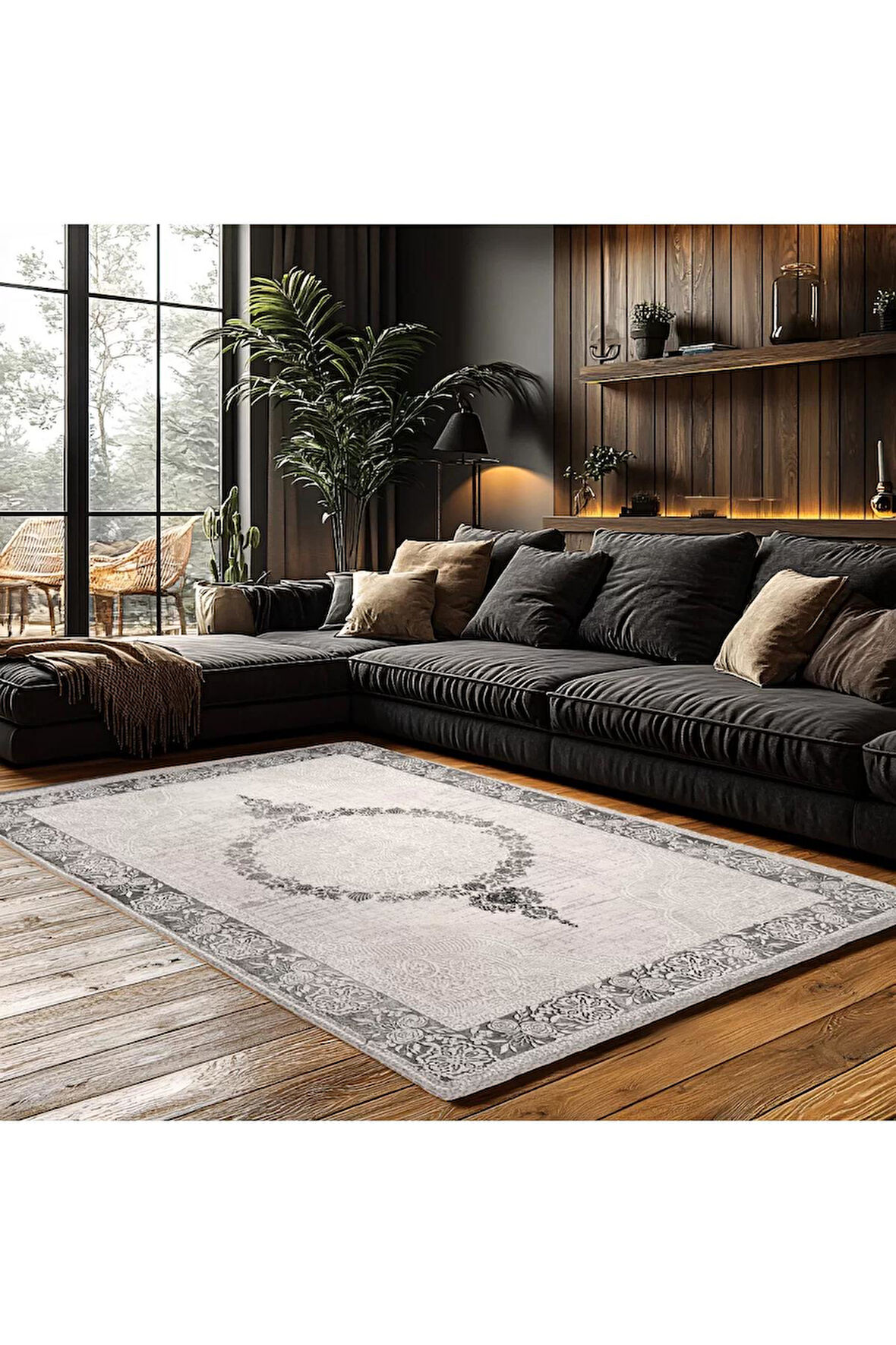 Halı Kaymaz Taban Trend Vintage Yıkanabilir Dijital Baskı