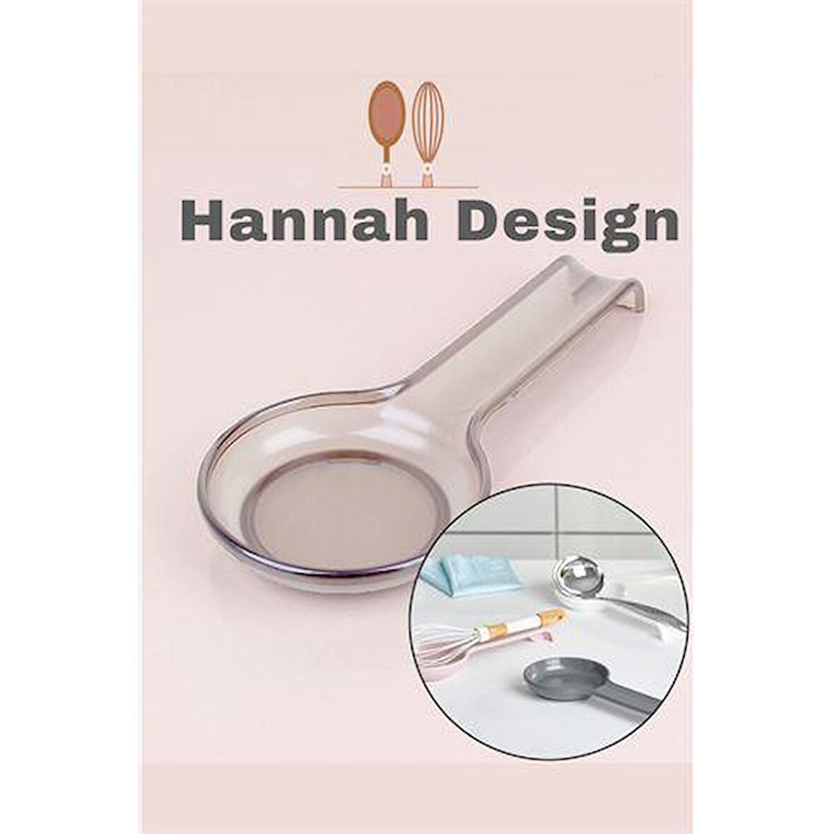 ModaCar Kepçe Kaşık Altlığı ŞEFFAF Hannah Design 