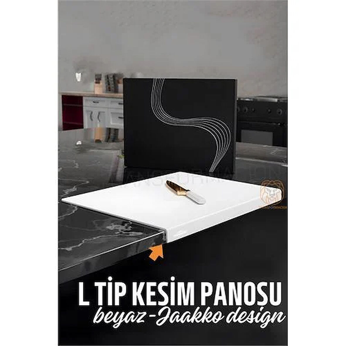 Transformacion Köşeli Kesim Panosu BEYAZ Kesim Tahtası Jaakko Design 720994