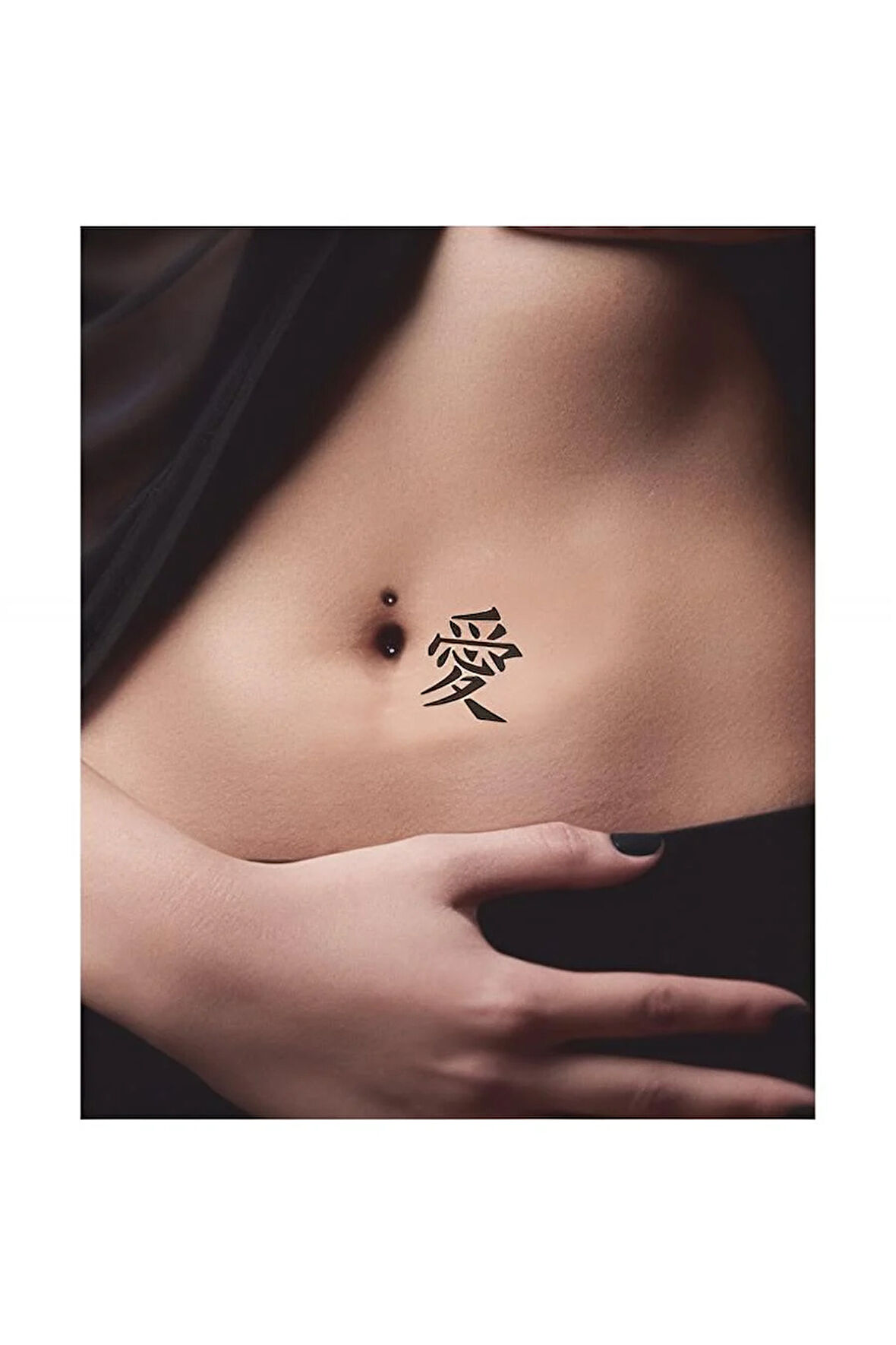 Alsepeteavm Aşk Kanji Tattoo Geçici Dövme Şablonları Kına Kalıpları