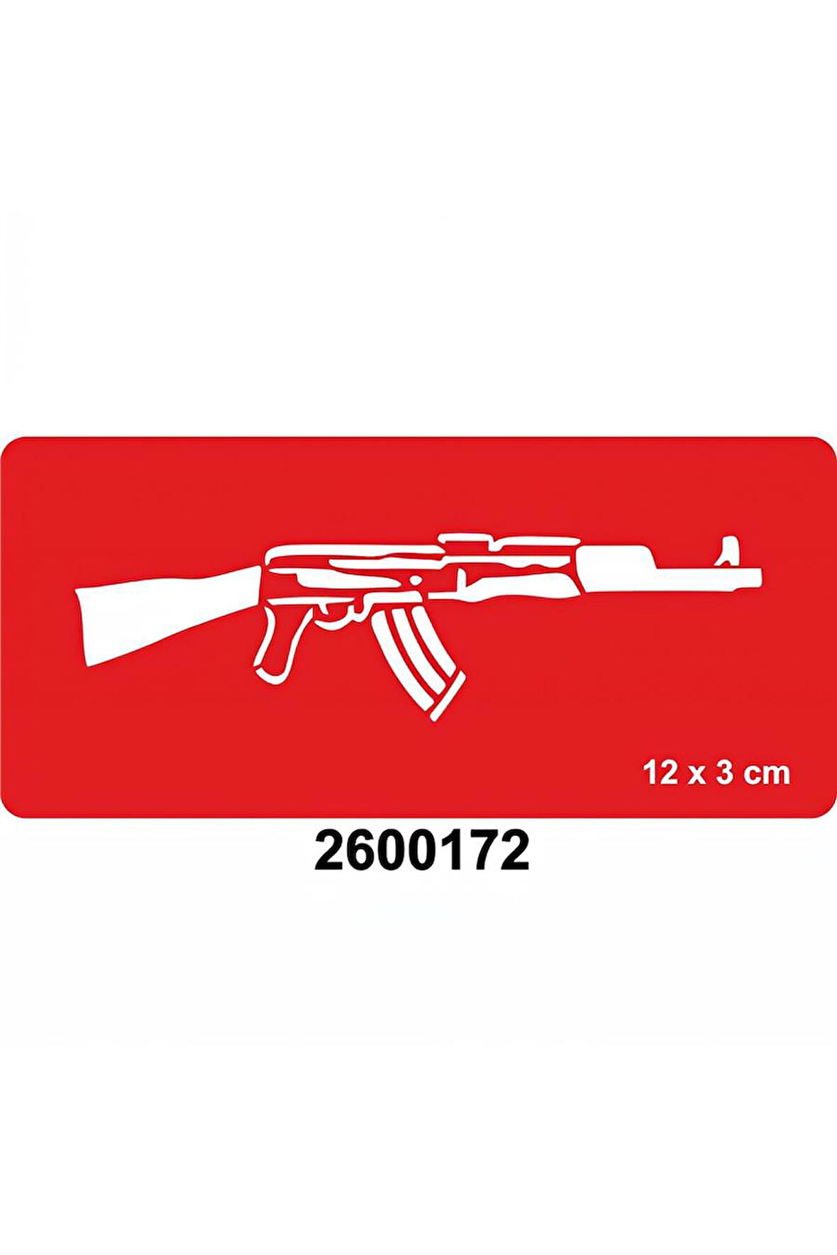 Alsepeteavm Ak-47 Kalaşnikof Keleş Tattoo Geçici Dövme Şablonları Kına Kalıpları