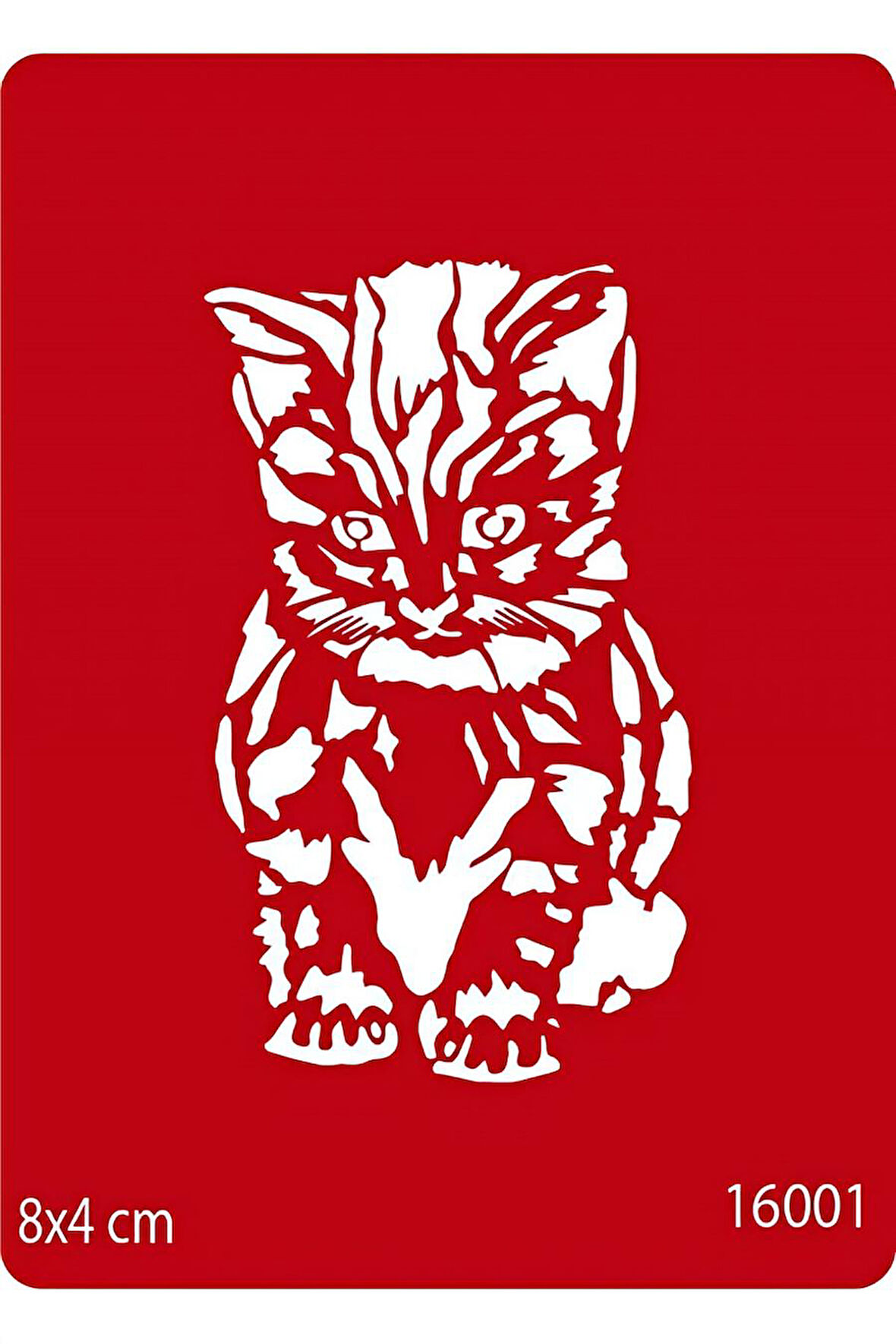 Alsepeteavm Yavru Kedi Geçici Dövme Şablonu Kına Kalıpları
