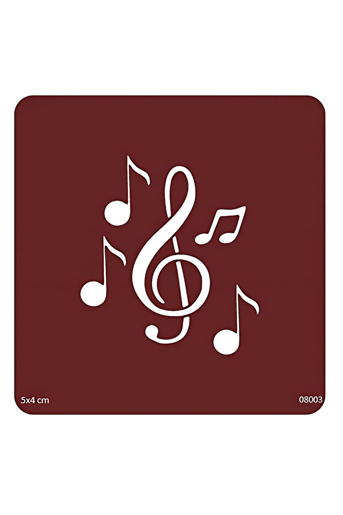 Alsepeteavm Nota Müzik Geçici Dövme Şablonu