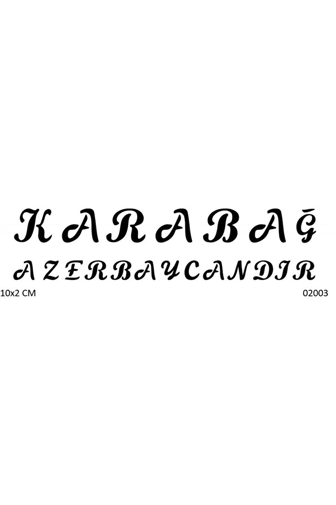 Alsepeteavm Karabağ Azerbaycandır Geçici Dövme Şablonu
