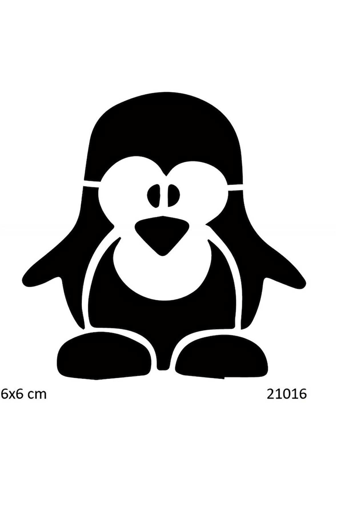 Alsepeteavm Şaşı Penguen Geçici Dövme Şablonu