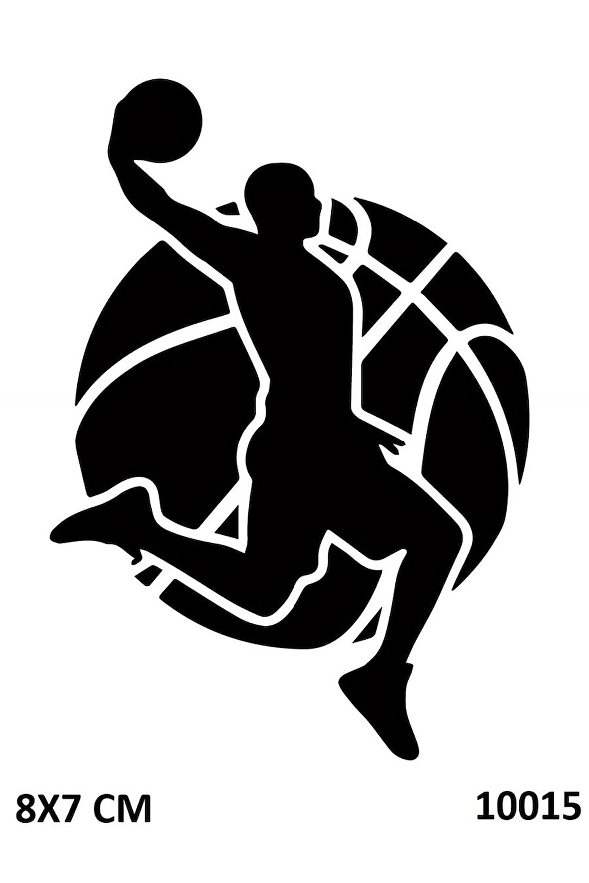 Alsepeteavm Basketbol Sporcu Modeli Geçici Dövme Şablonu