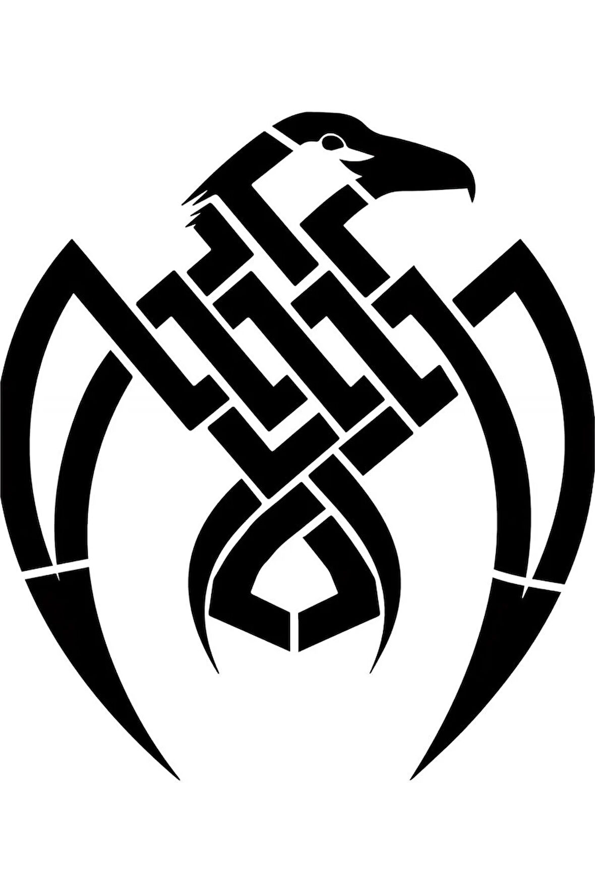Alsepeteavm Tribal Kartal Dövmesi Geçici Dövme Deseni