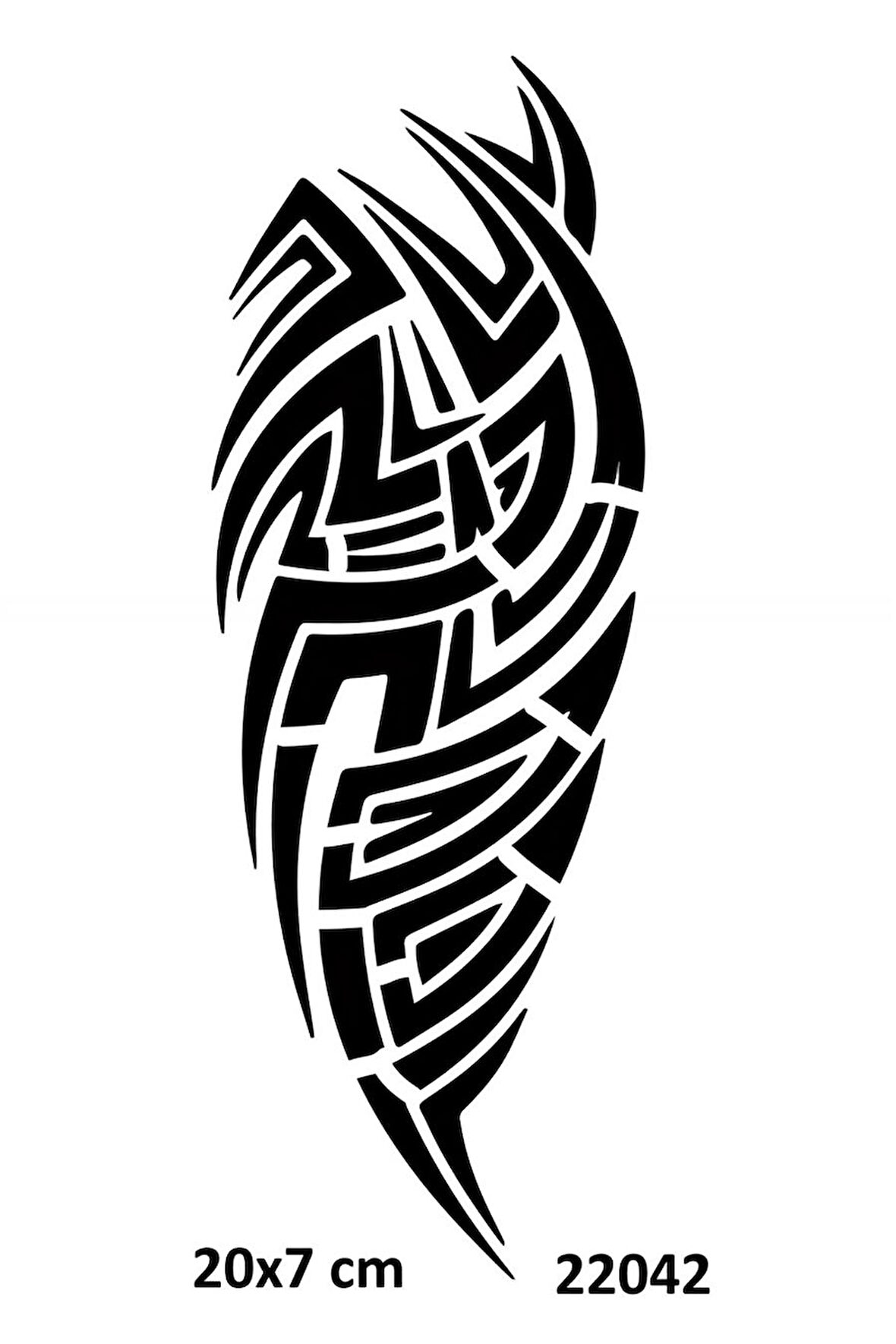 Alsepeteavm Tribal Büyük Kol Dövmesi Geçici Dövme Deseni