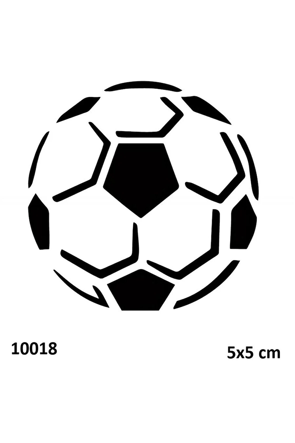 Alsepeteavm Futbol Topu Geçici Dövme Şablonu Stencil Kalıp