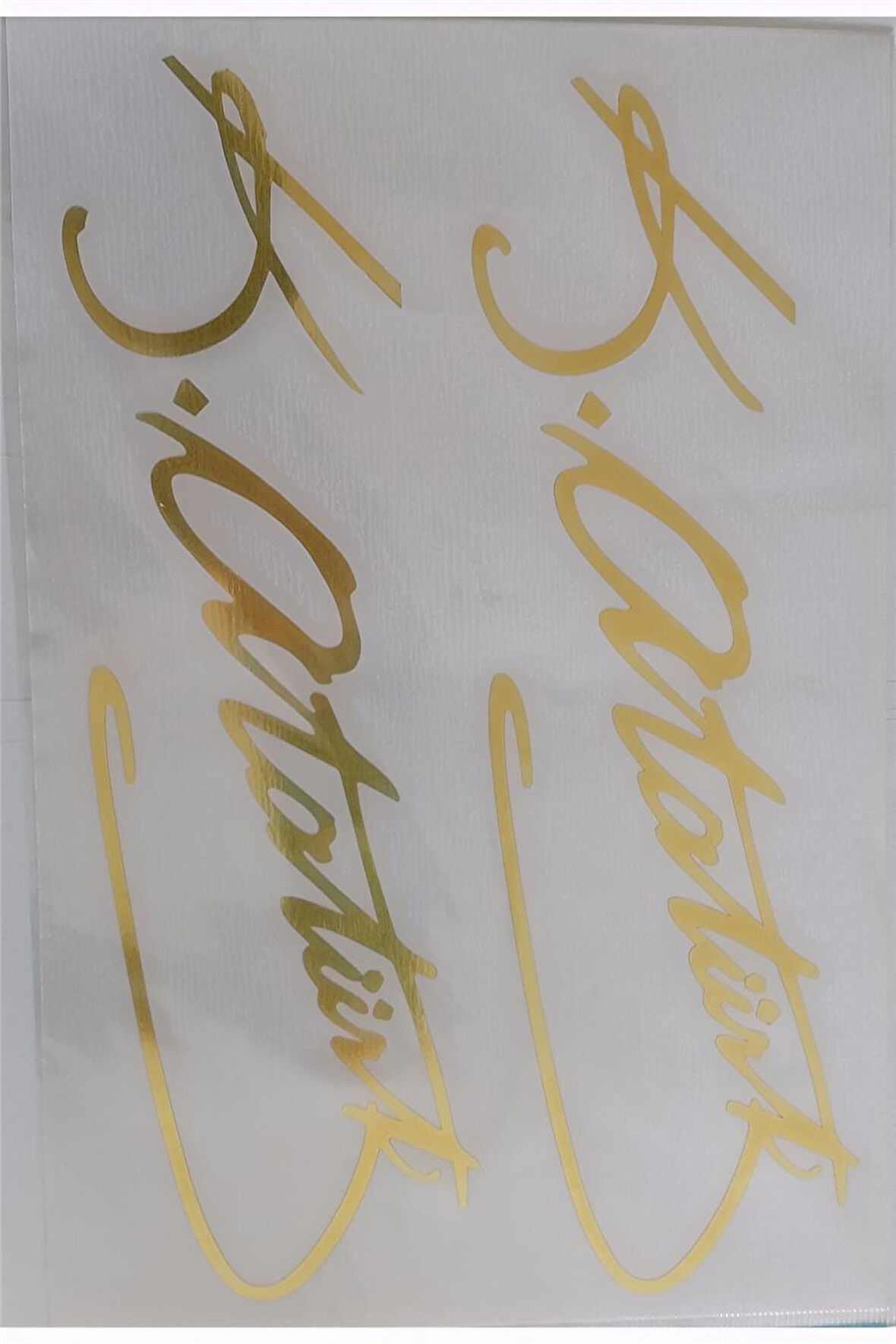 Alsepeteavm Atatürk İmza Araba Çıkartması Sticker Dövme Gold