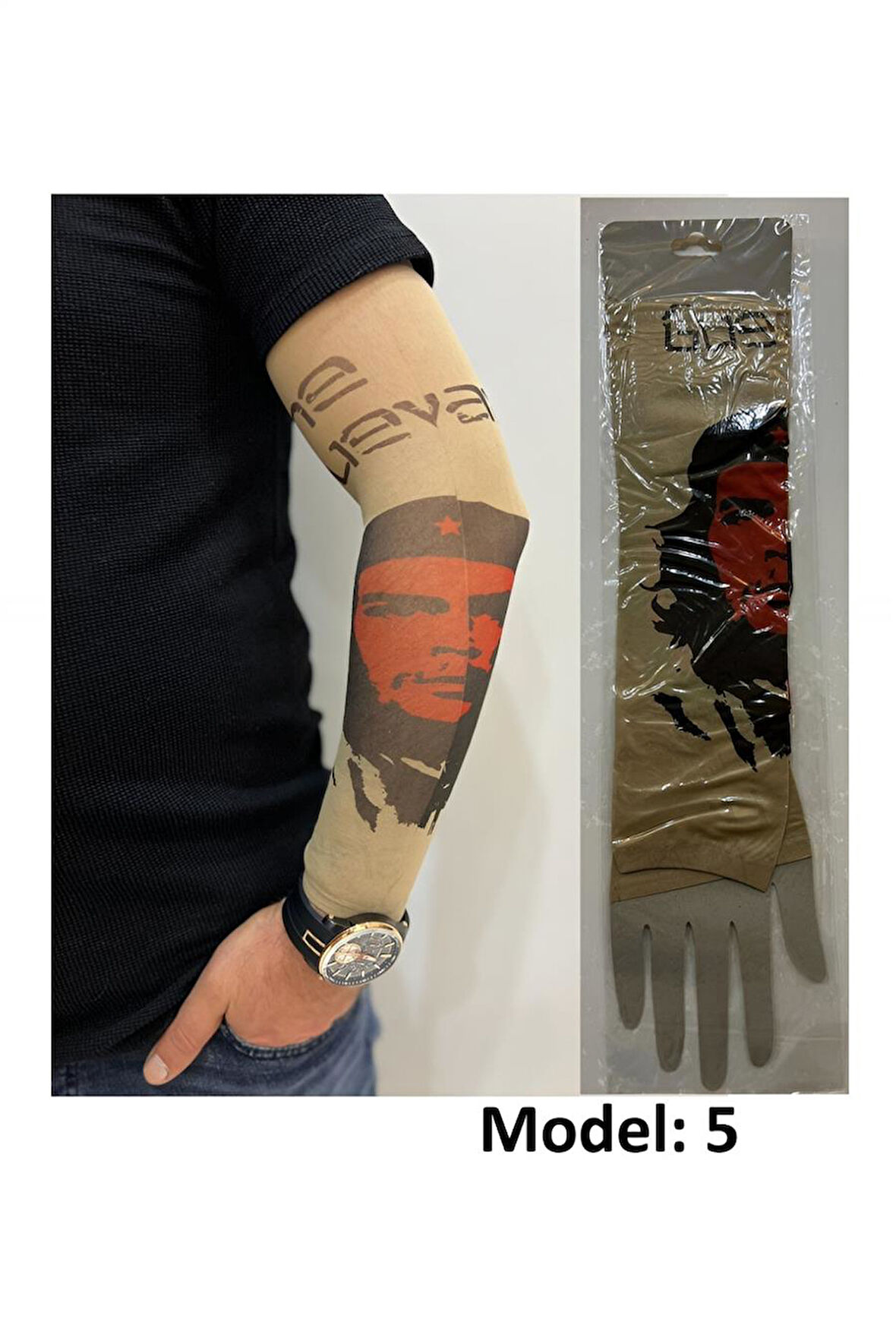 Alsepeteavm Giyilebilir Dövme Çift Kol 2 Adet Kol Çorap Dövmesi Sleeve tattoo Model5