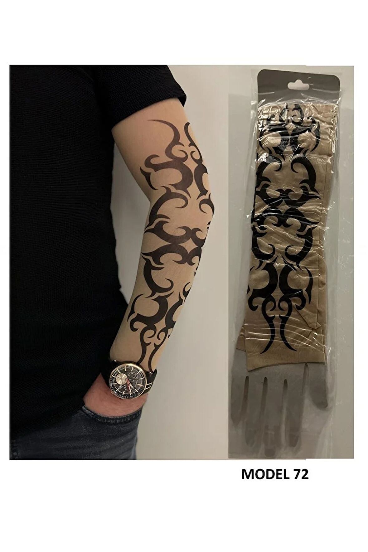 Alsepeteavm Giyilebilir Dövme Çift Kol 2 Adet Kol Çorap Dövmesi Sleeve tattoo Model72