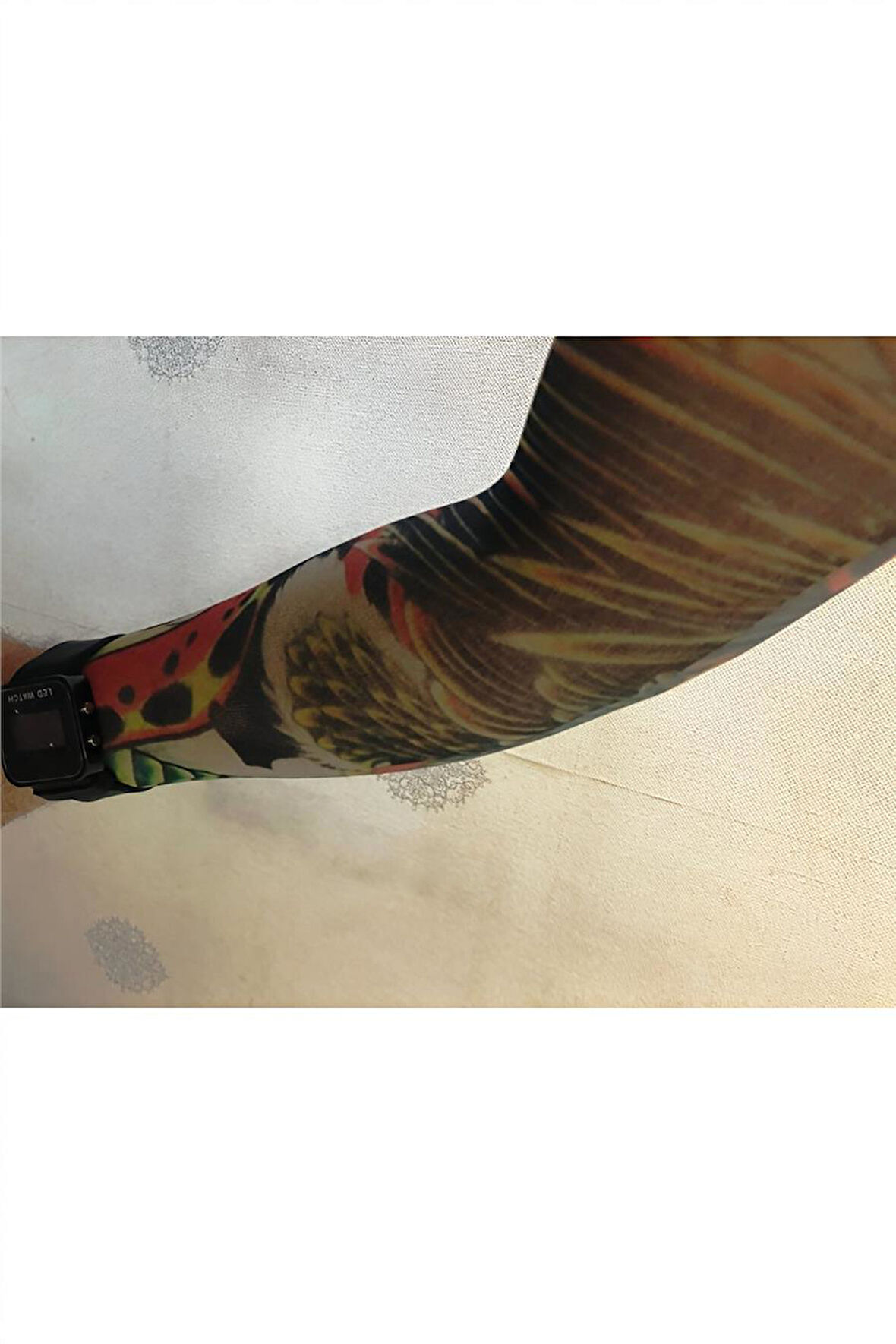 Alsepeteavm Çift Kol Giyilebilir Dövme Kartal Desenler Tattoo Sleeve