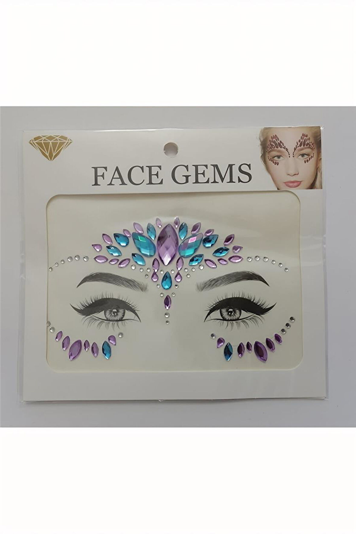 Alsepeteavm Face Gems Yüz Taşı Model5
