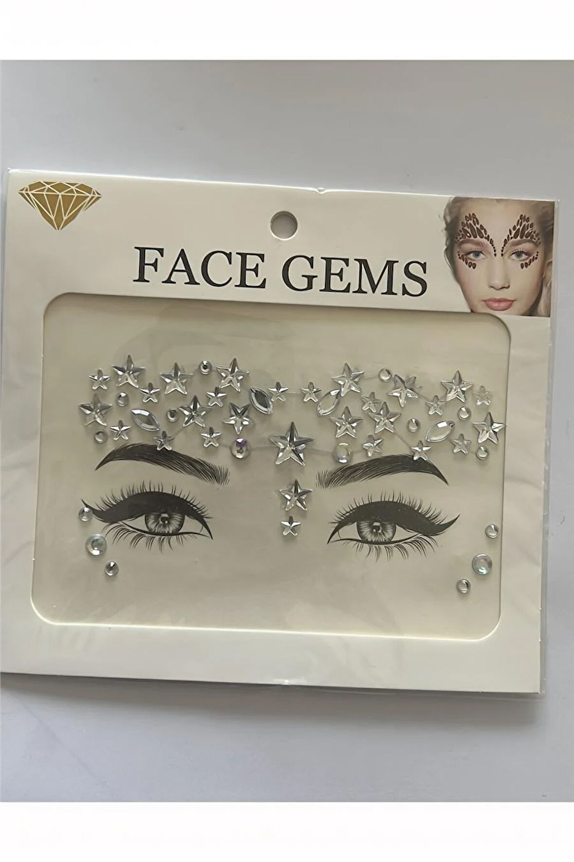Süpertrend Face Gems Kristal Yüz Taşı Model 17