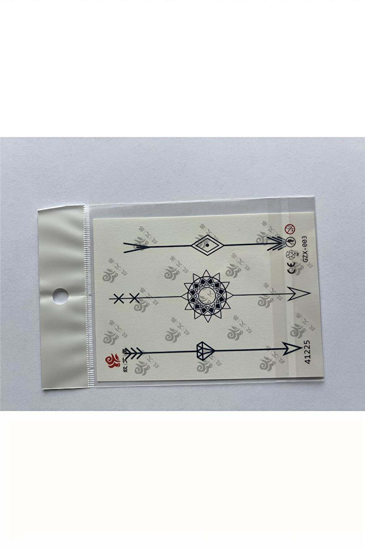 Alsepeteavm Ok Minimal 11x8 cm Yarı Kalıcı Geçici Dövme Yapıştırma Dövme