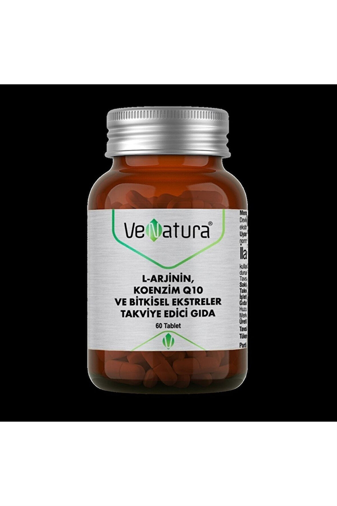 VeNatura L-arjinin Koenzim Q10 Ve Bitkisel Ekstreler 60 Kapsül