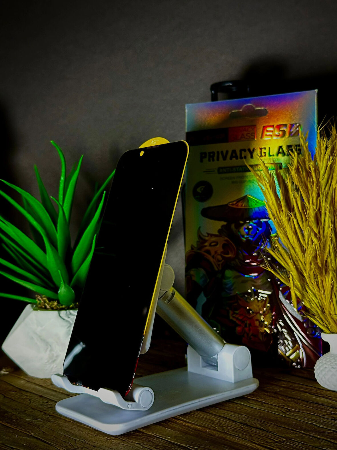 i-STONE PRIVACY (HAYALET) - ANTI DUST/STATIC FULL GLASS EKRAN KORUYUCU - IPHONE 14 PRO