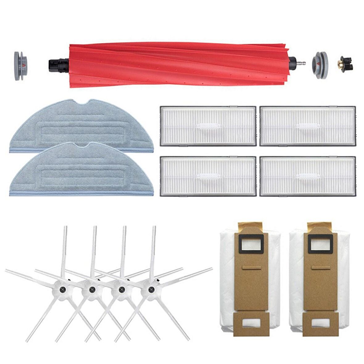 Roborock S7 Max V Robot Süpürge Uyumlu 13'lü Yedek Parça Seti