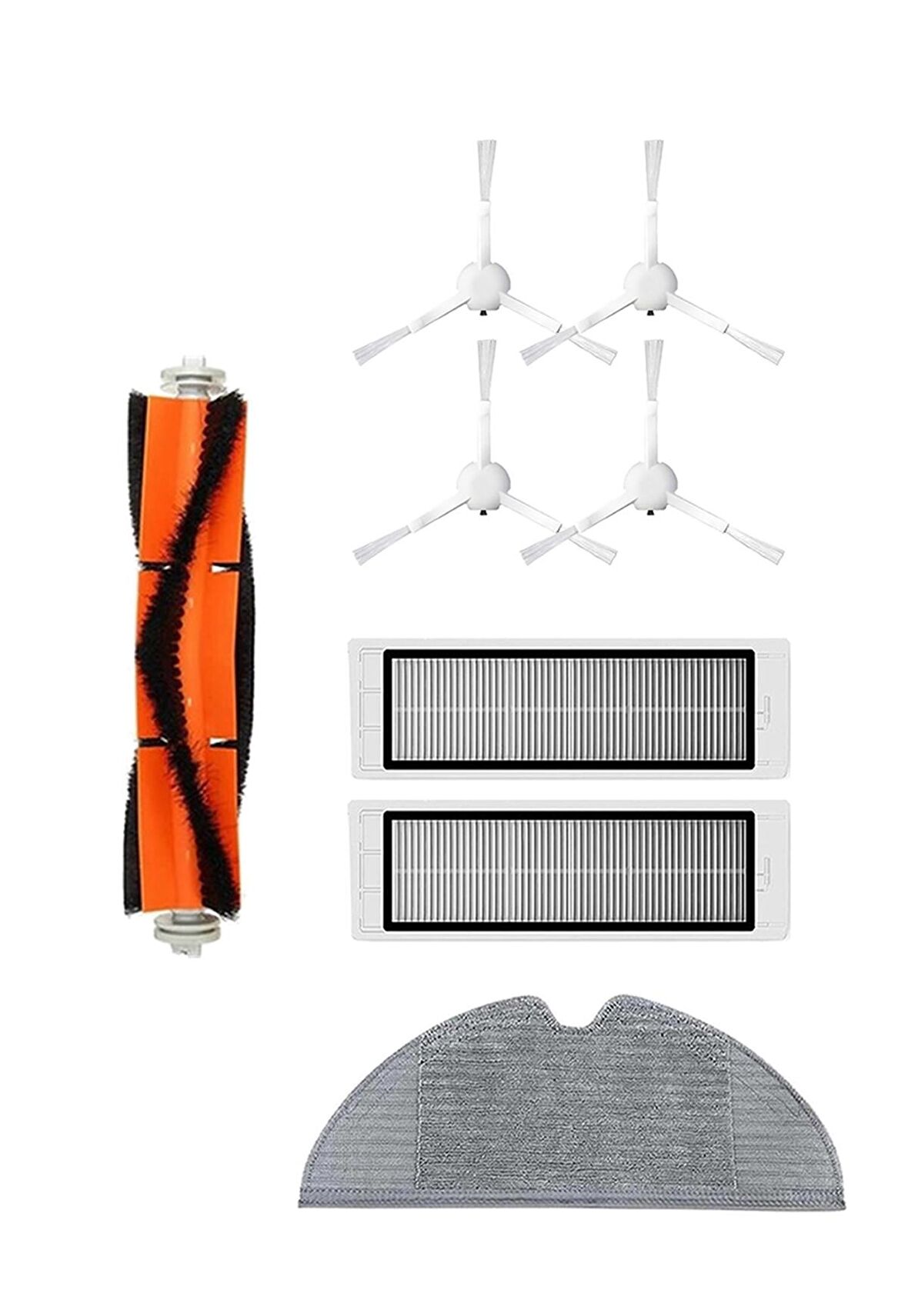 Xiaomi Trouver LDS Robot Süpürge Uyumlu 8'li Yedek Parça Seti