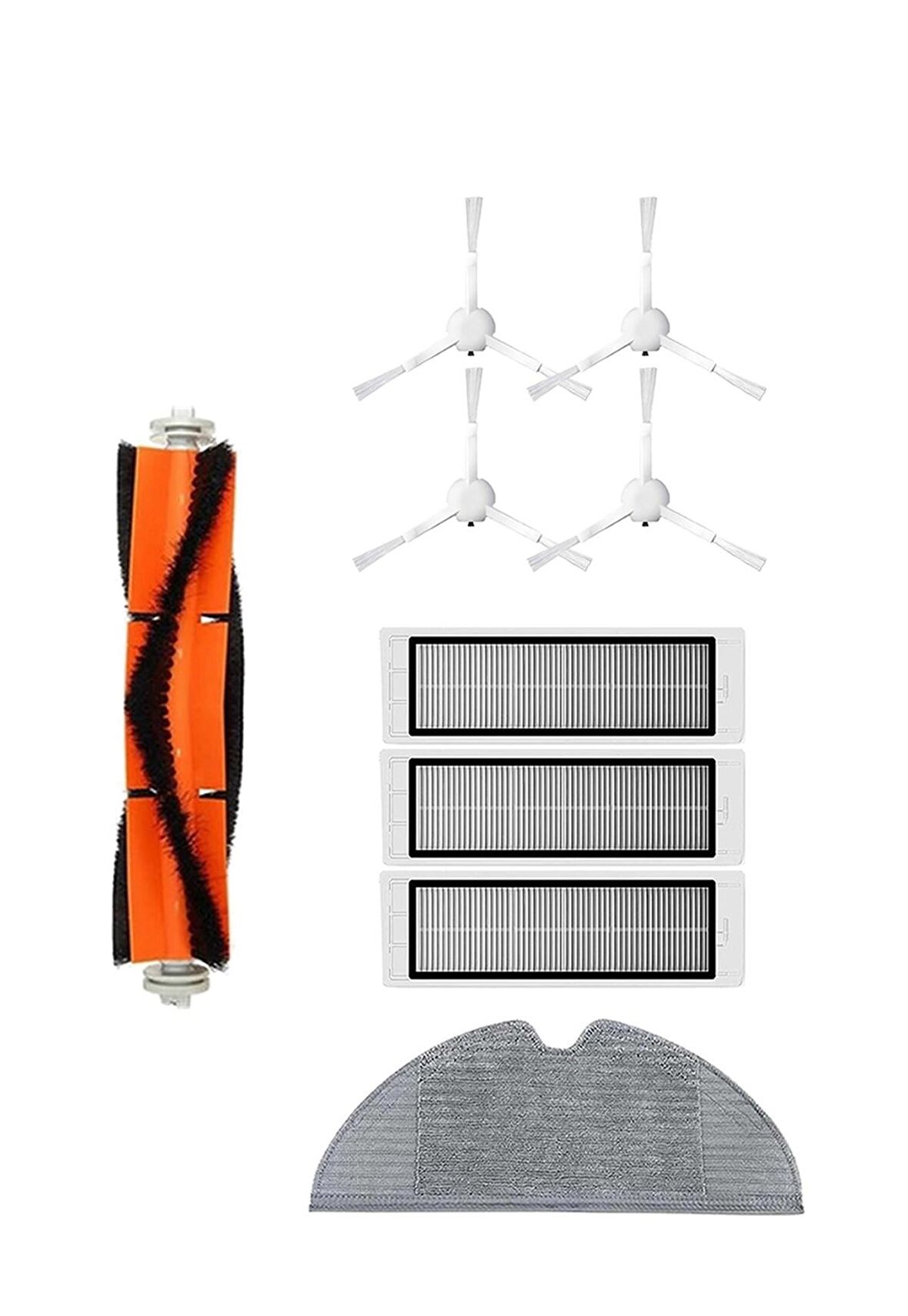 Xiaomi Trouver LDS Robot Süpürge Uyumlu 9'lu Yedek Parça Seti