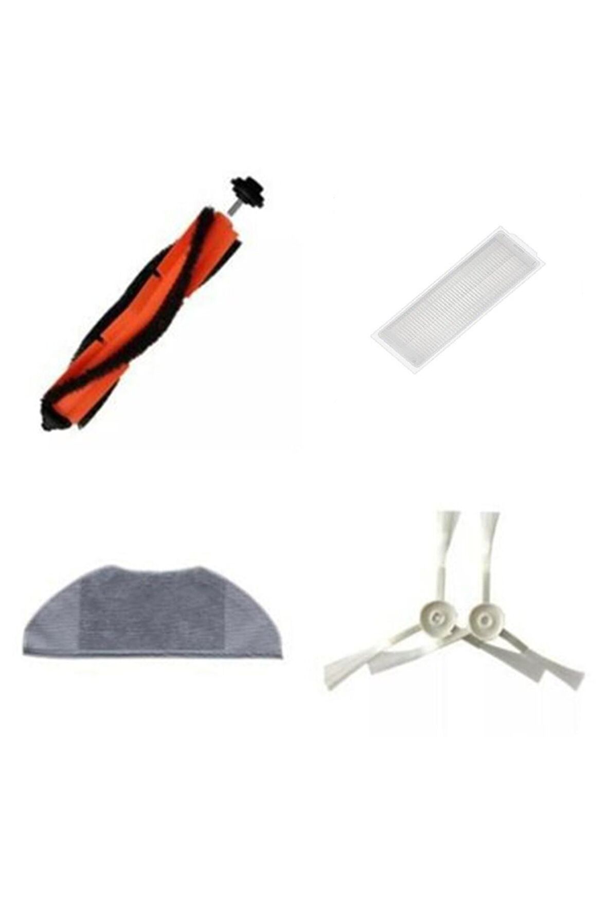 Xiaomi Vacuum Mop 2in1 Essential (MJSTG1) Robot Süpürge Uyumlu 5'li Yedek Parça Seti