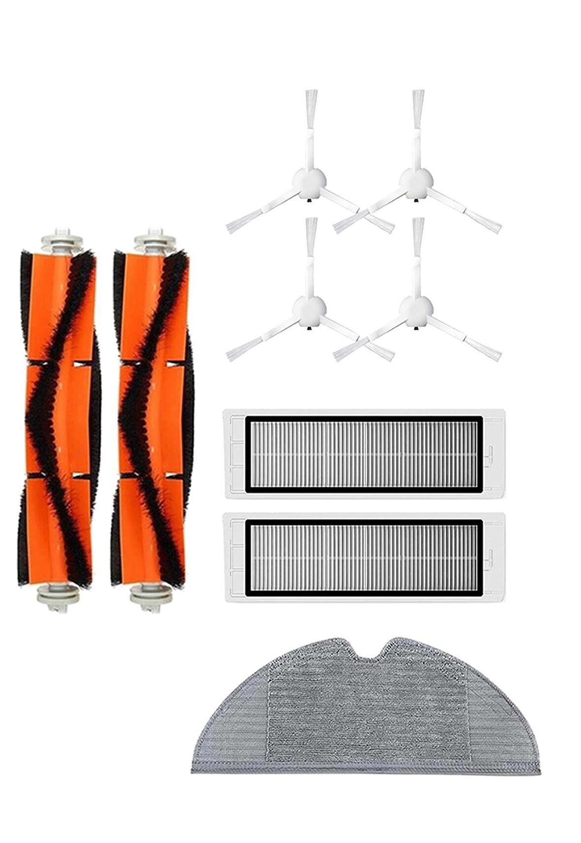 Xiaomi Trouver LDS Robot Süpürge Uyumlu 9'lu Yedek Parça Seti