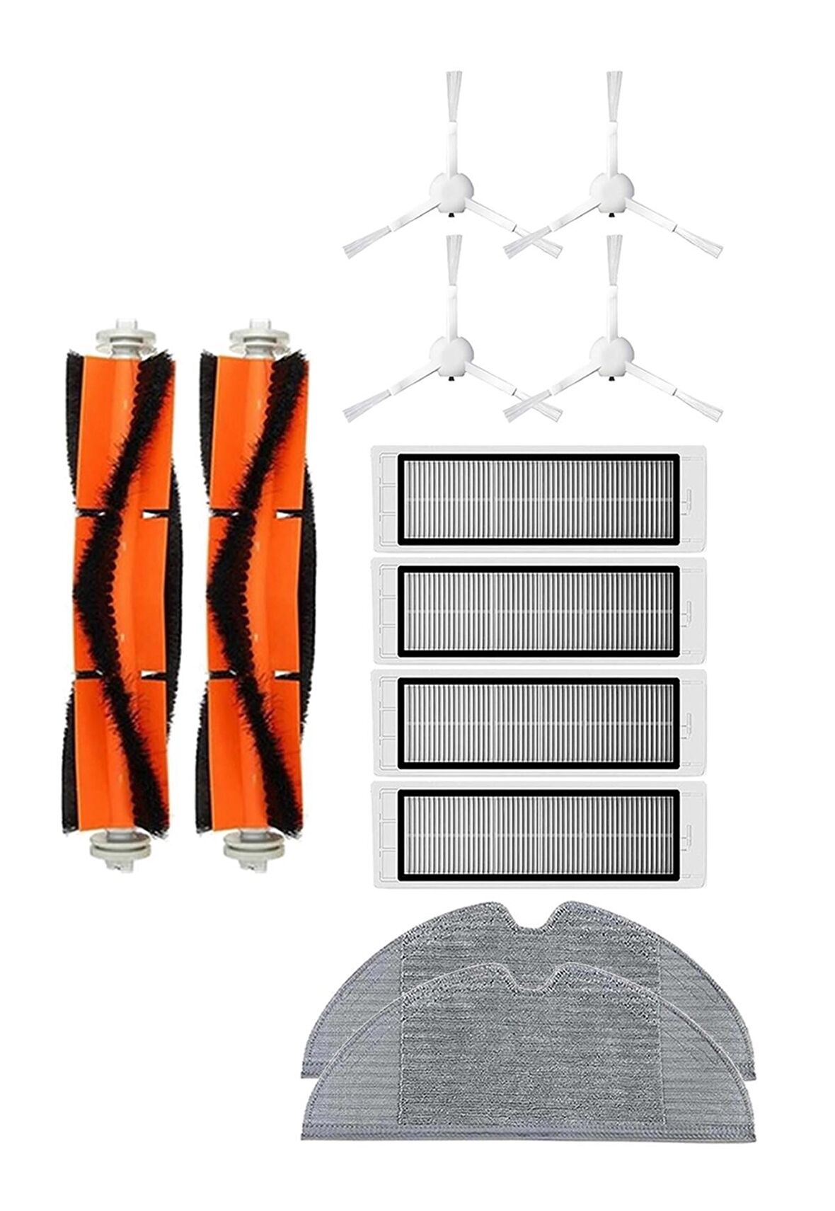 Xiaomi Trouver LDS Robot Süpürge Uyumlu 12'li Yedek Parça Seti