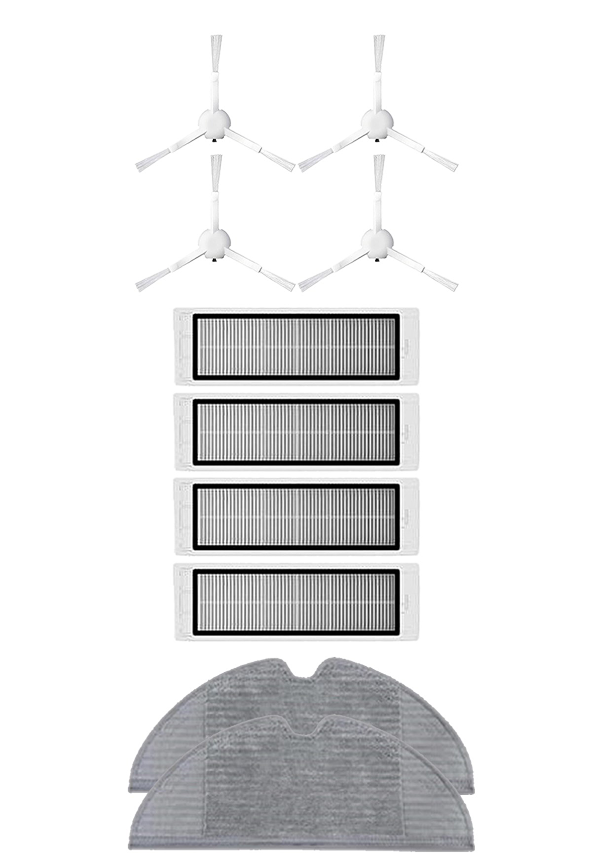 Xiaomi Vacuum Mop 2 Robot Süpürge Uyumlu 10'lu Yedek Parça Seti