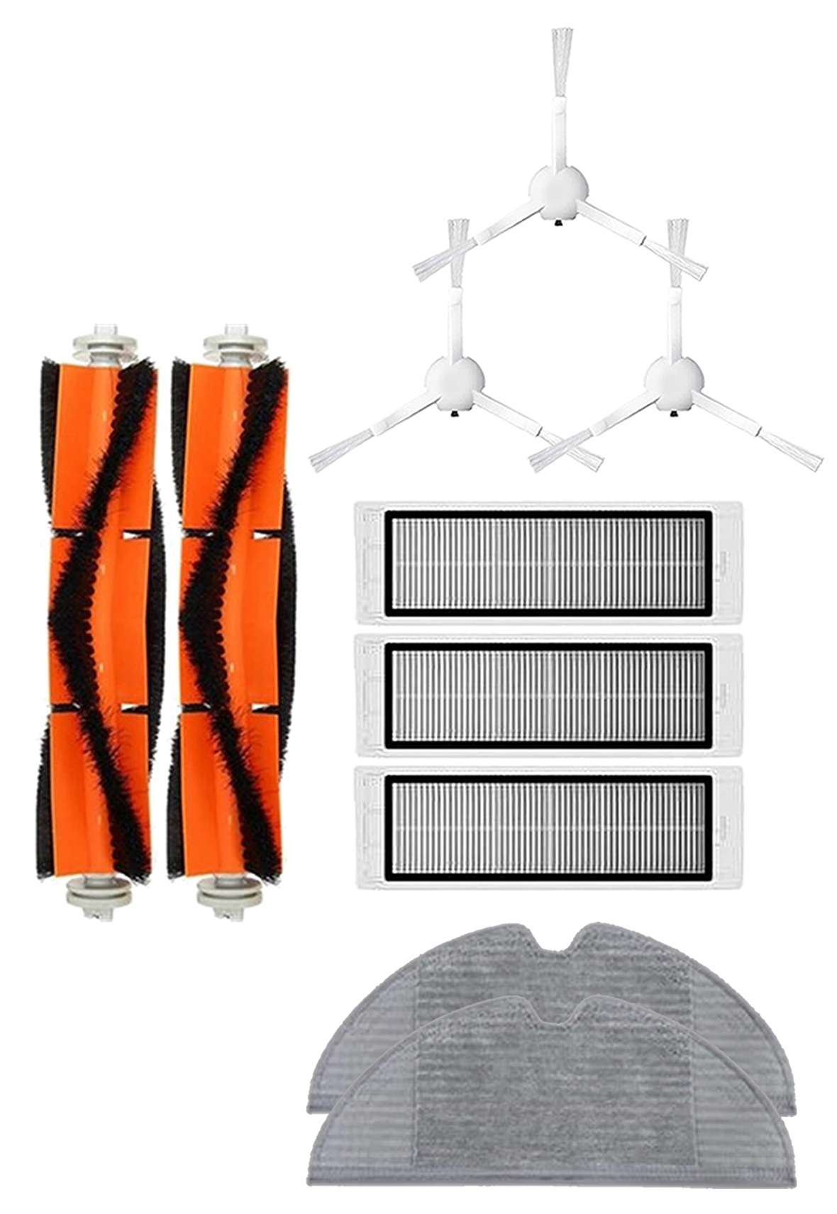 Xiaomi Vacuum Mop 2 Robot Süpürge Uyumlu 10'lu Yedek Parça Seti