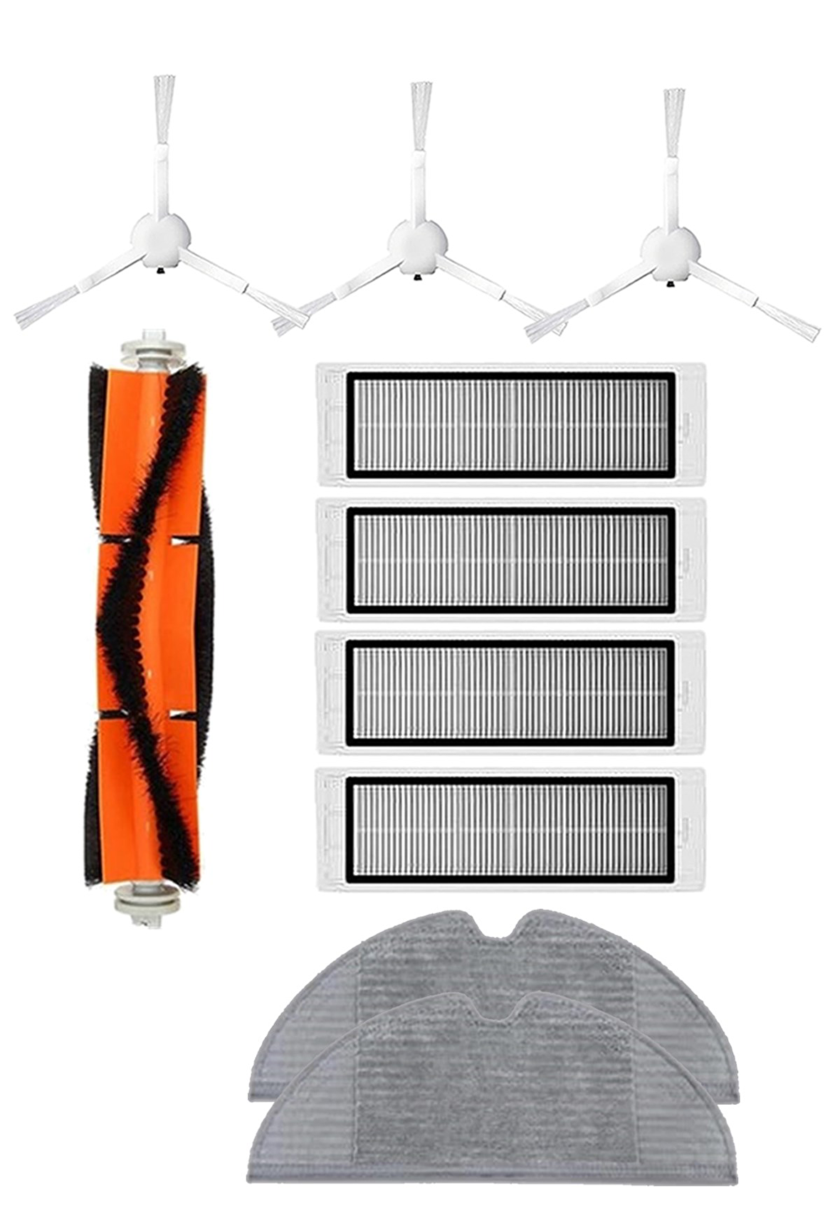 Xiaomi Vacuum Mop 2 Robot Süpürge Uyumlu 10'lu Yedek Parça Seti