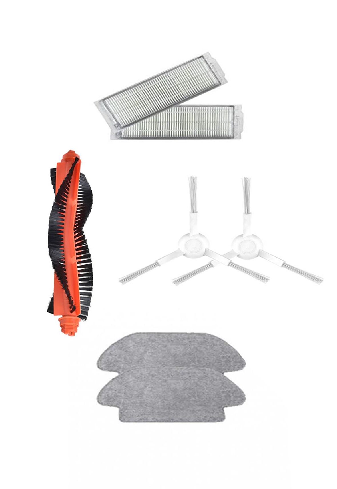 Xiaomi Mop Pro Robot Süpürge Uyumlu 7'li Yedek Parça Seti