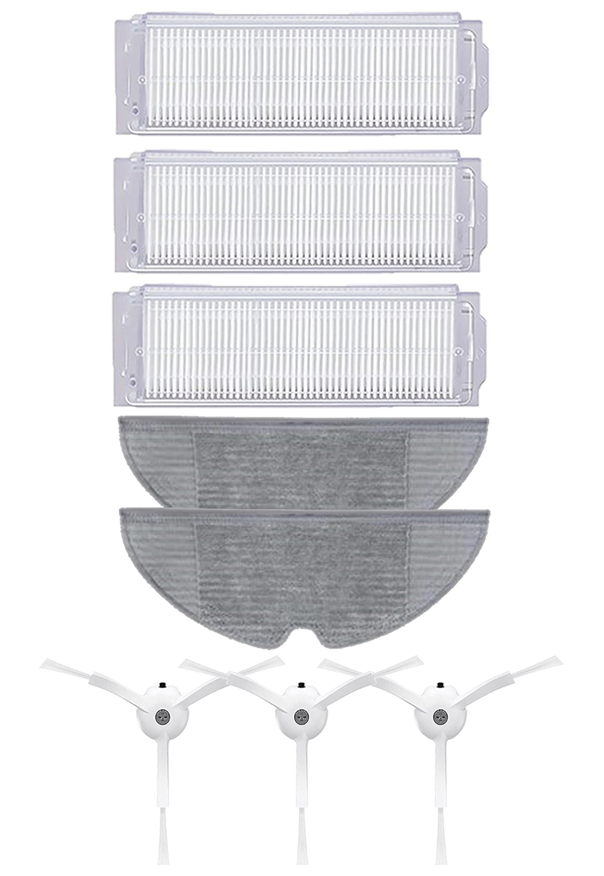 Xiaomi Vacuum Mop 2 Pro Robot Süpürge Uyumlu 8'li Yedek Parça Seti