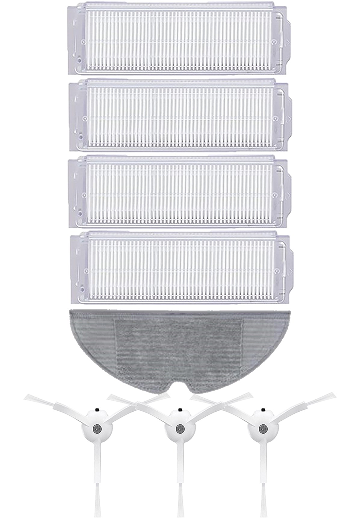 Xiaomi Vacuum Mop 2 Pro Robot Süpürge Uyumlu 8'li Yedek Parça Seti
