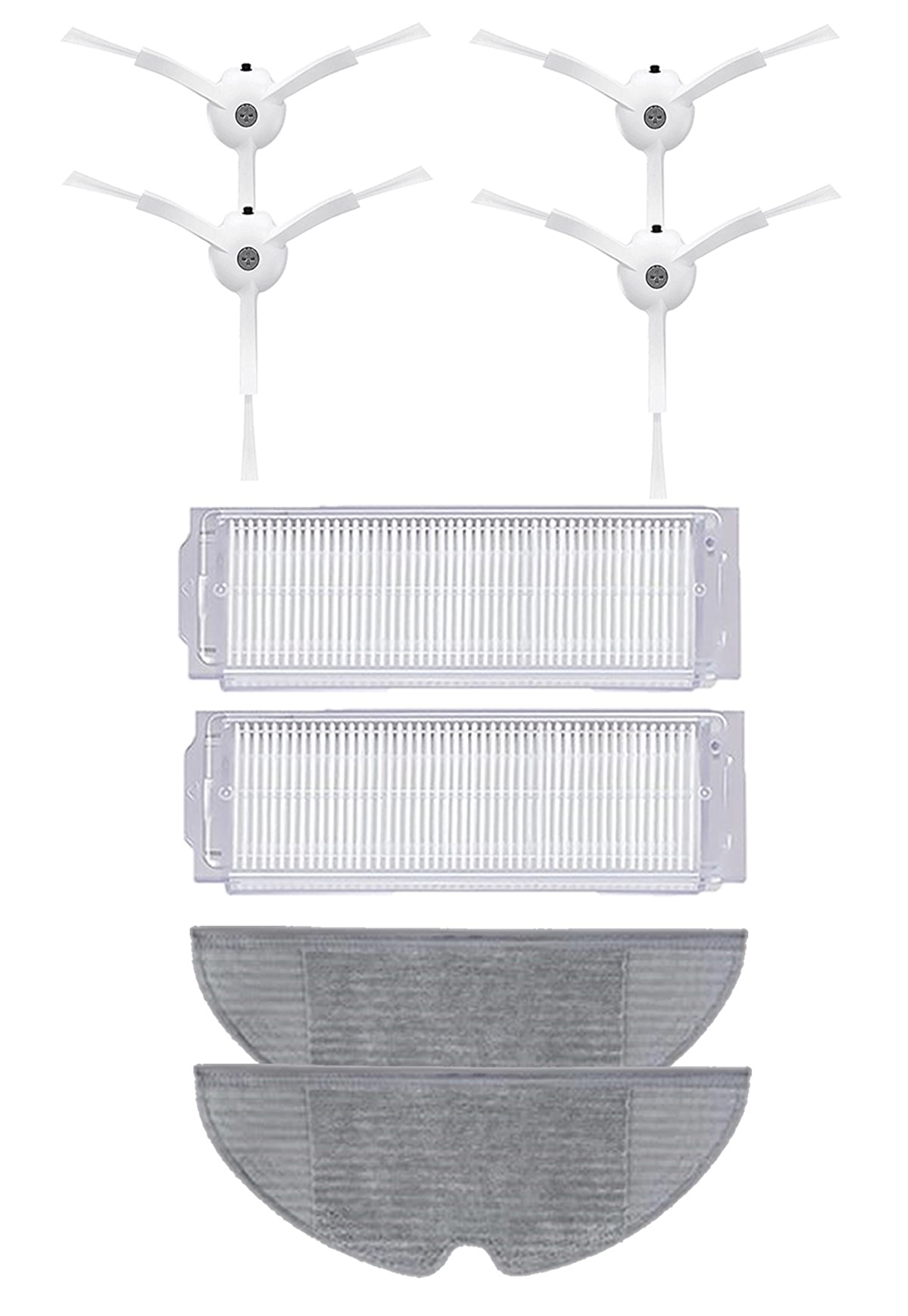 Xiaomi Vacuum Mop 2 Pro Robot  Süpürge Uyumlu 8'li Yedek Parça Seti