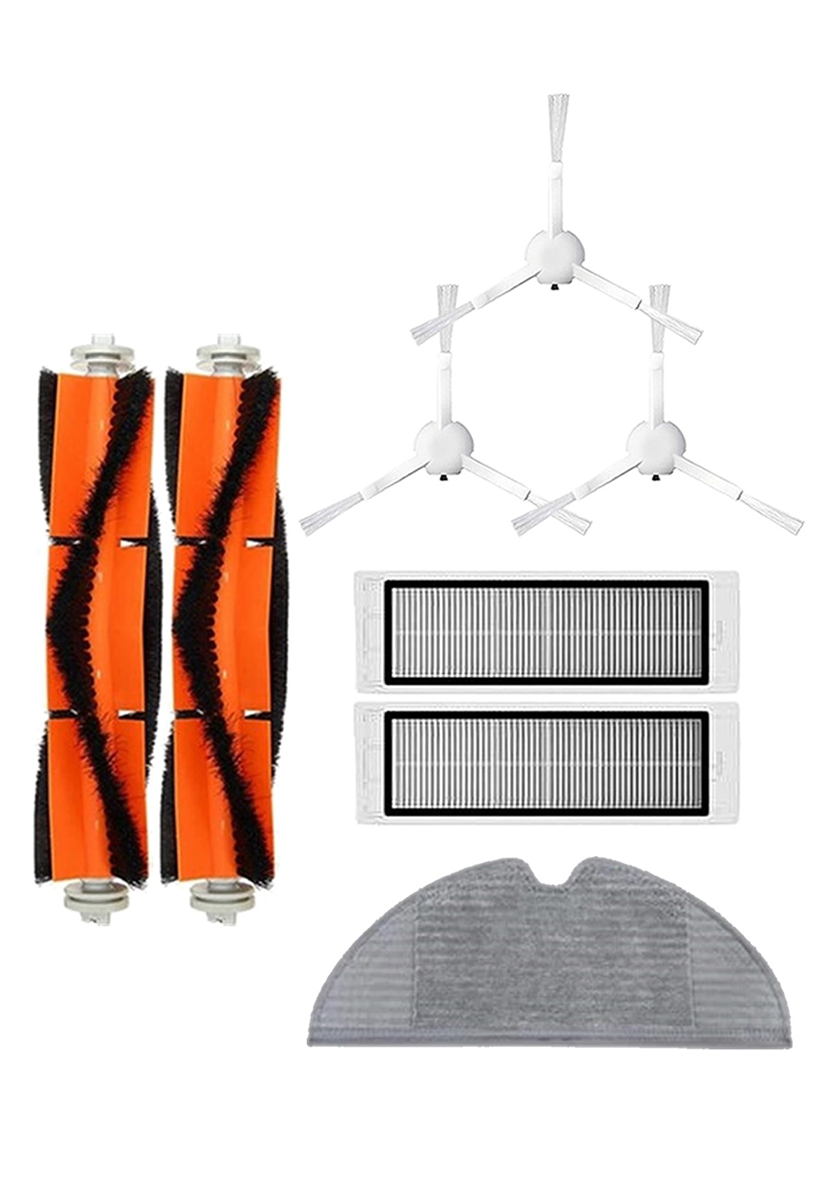 Xiaomi Vacuum Mop 1C Robot Süpürge Uyumlu 8'li Yedek Parça Seti