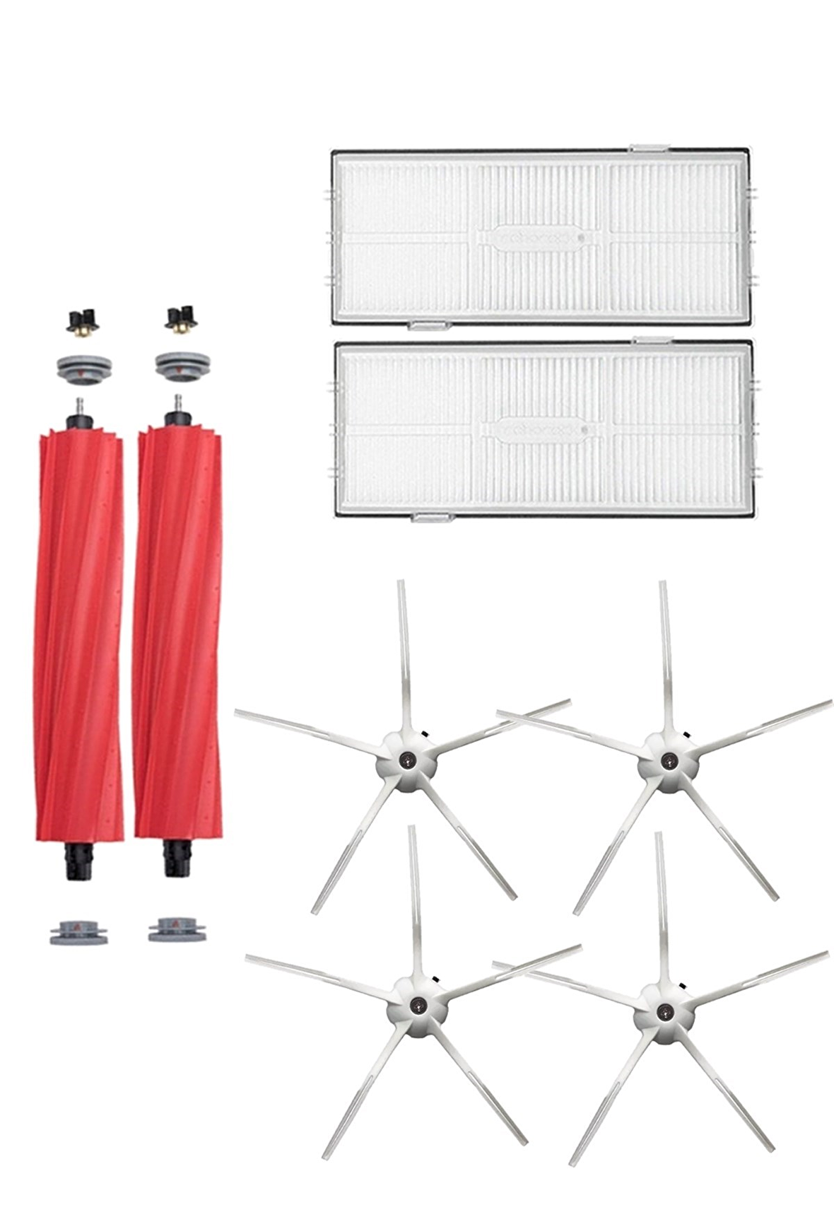 Roborock S7 Max V Robot Süpürge Uyumlu 8'li Yedek Parça Seti