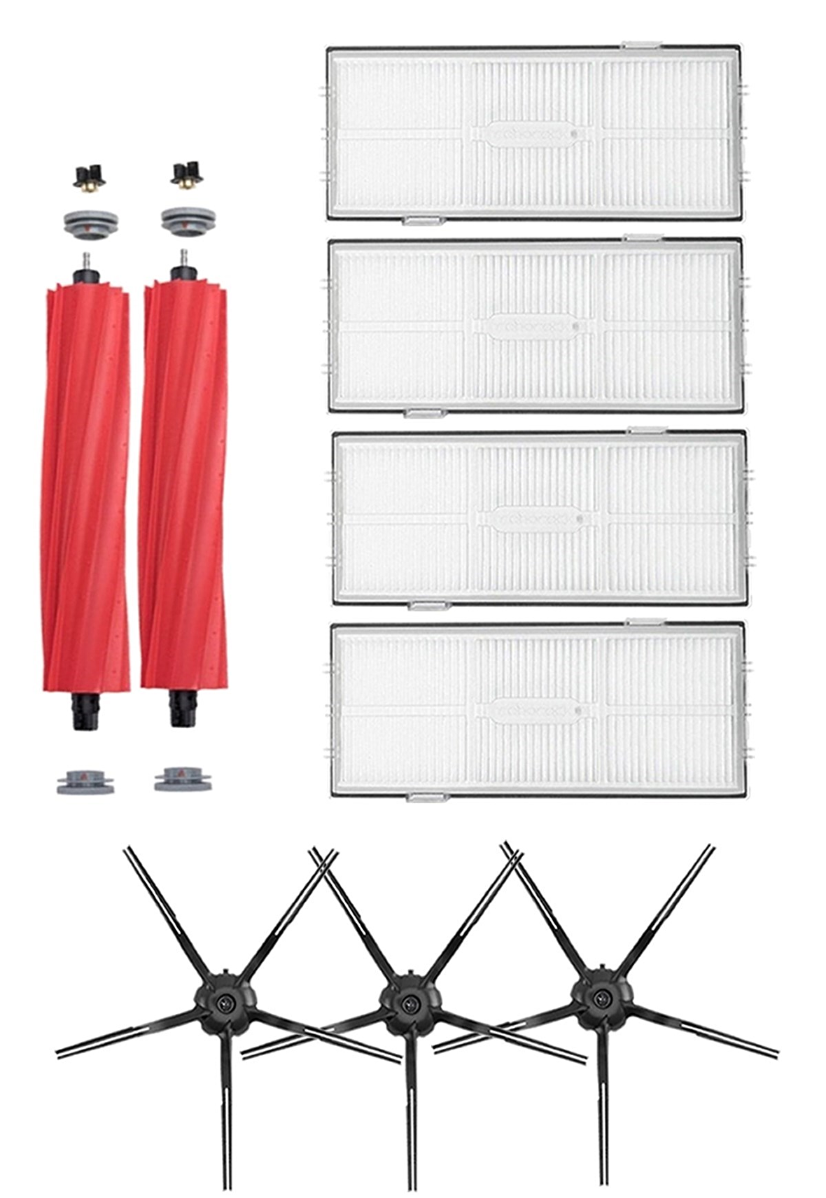 Roborock S7 Max V Robot Süpürge Uyumlu 9'lu Yedek Parça Seti