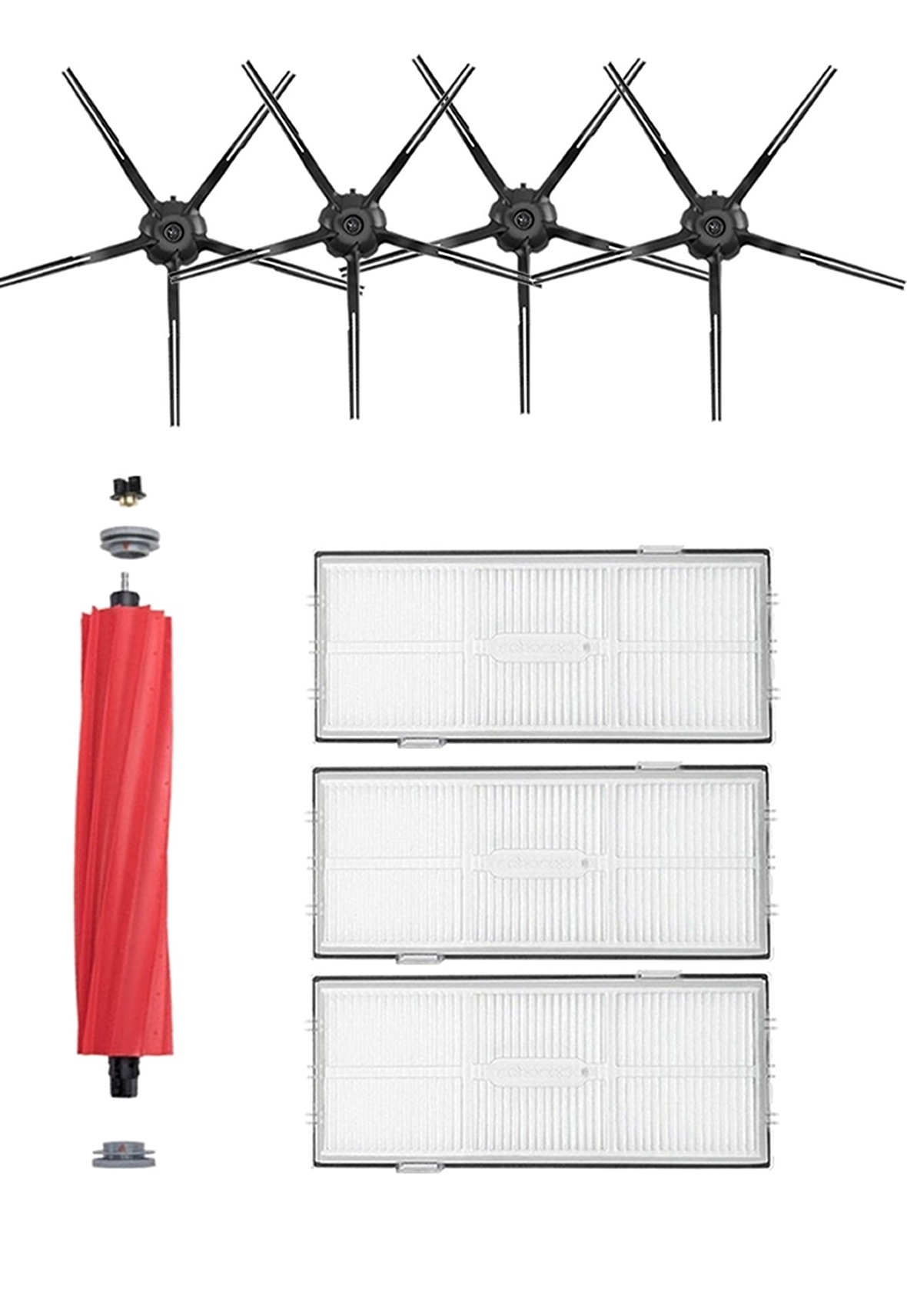 Roborock S7 Max V Robot Süpürge Uyumlu 8'li Yedek Parça Seti